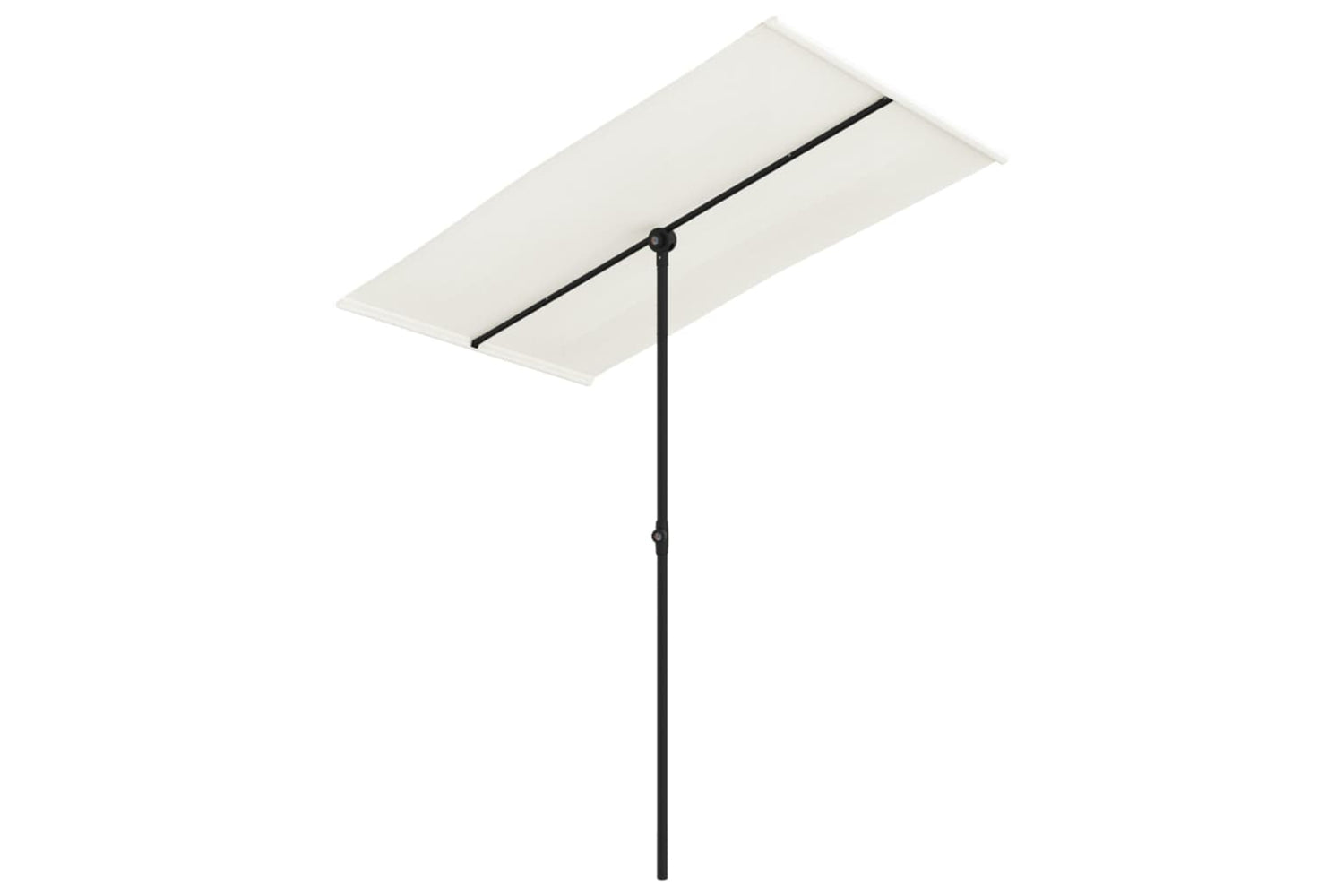 vidaXL 47329 Outdoor Parasol With Aluminium Pole 180x110cm Sand White