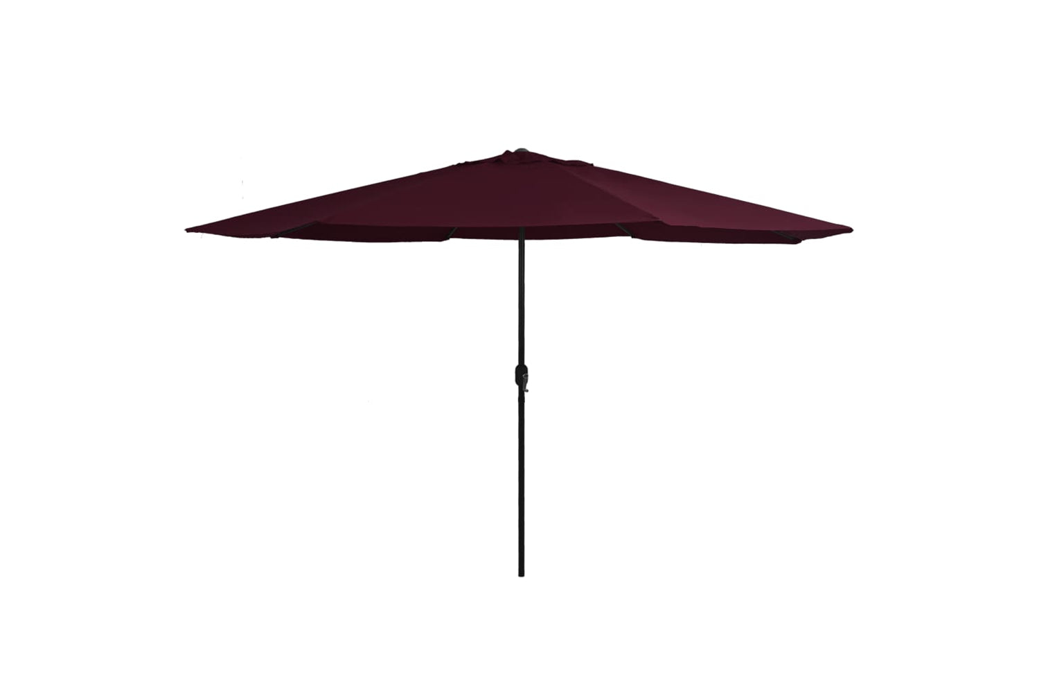 vidaXL Outdoor Parasol With Metal Pole 390cm Bordeaux Red