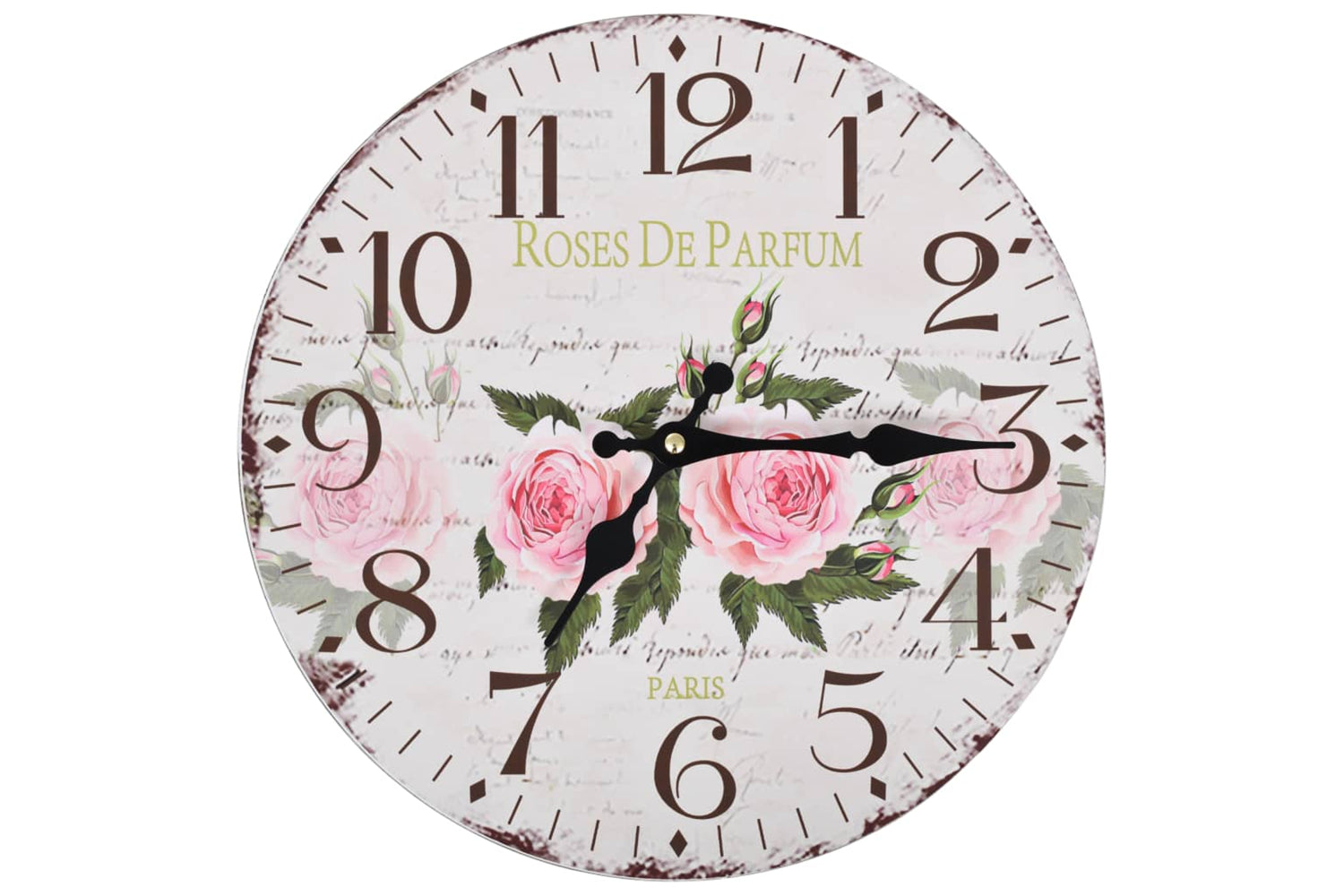 Vidaxl 50625 Vintage Wall Clock Flower 30 cm | Multicolour