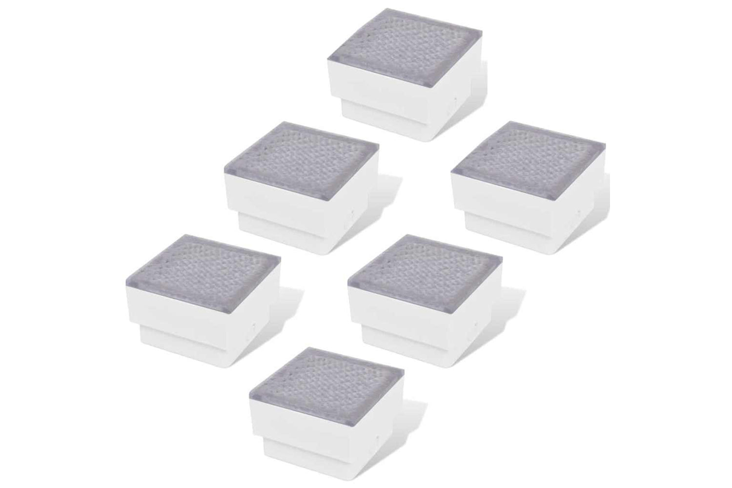 vidaXL 272491 Led Inground Lights 6 Pcs 100x100x68mm