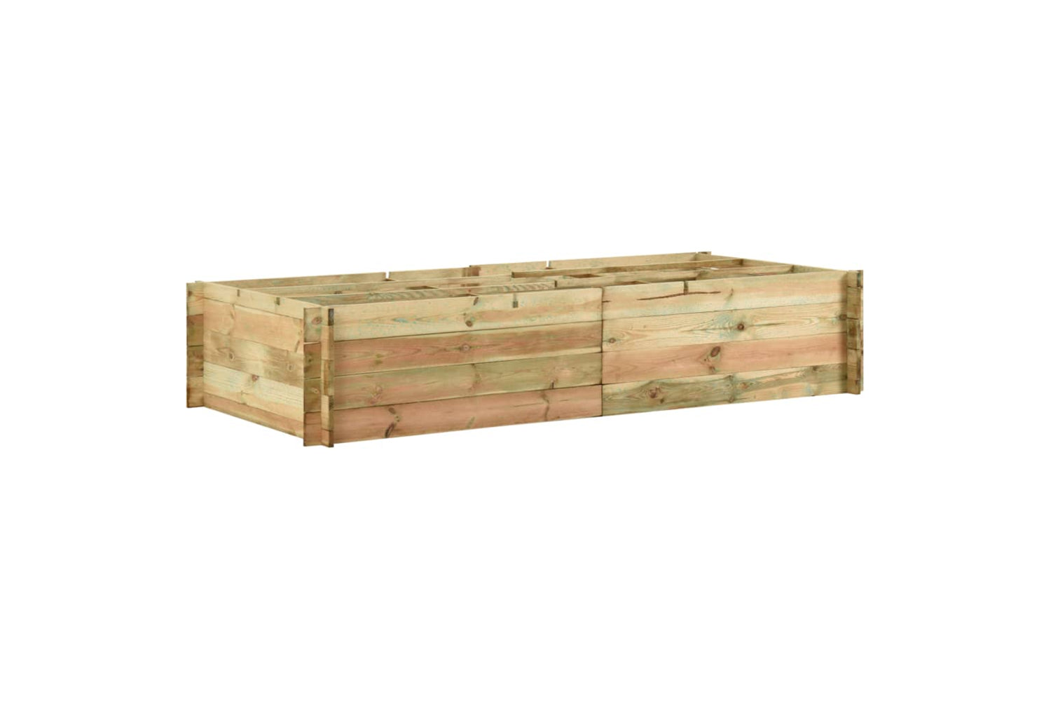 vidaXL 43345 Garden Raised Vegetable Bed Impregnated Pinewood 197x100x40cm