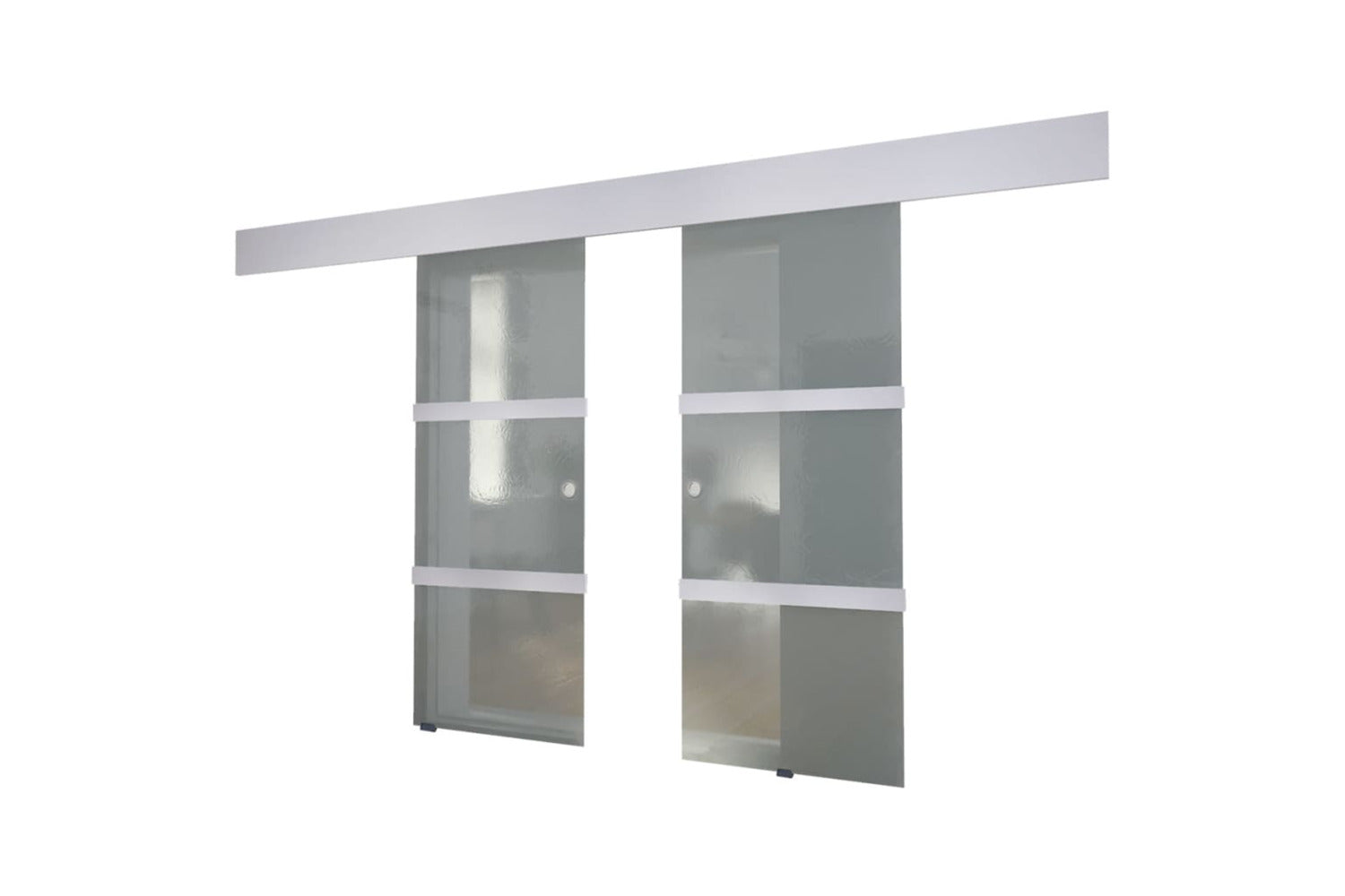 Vidaxl 273735 Double Sliding Door Glass-2