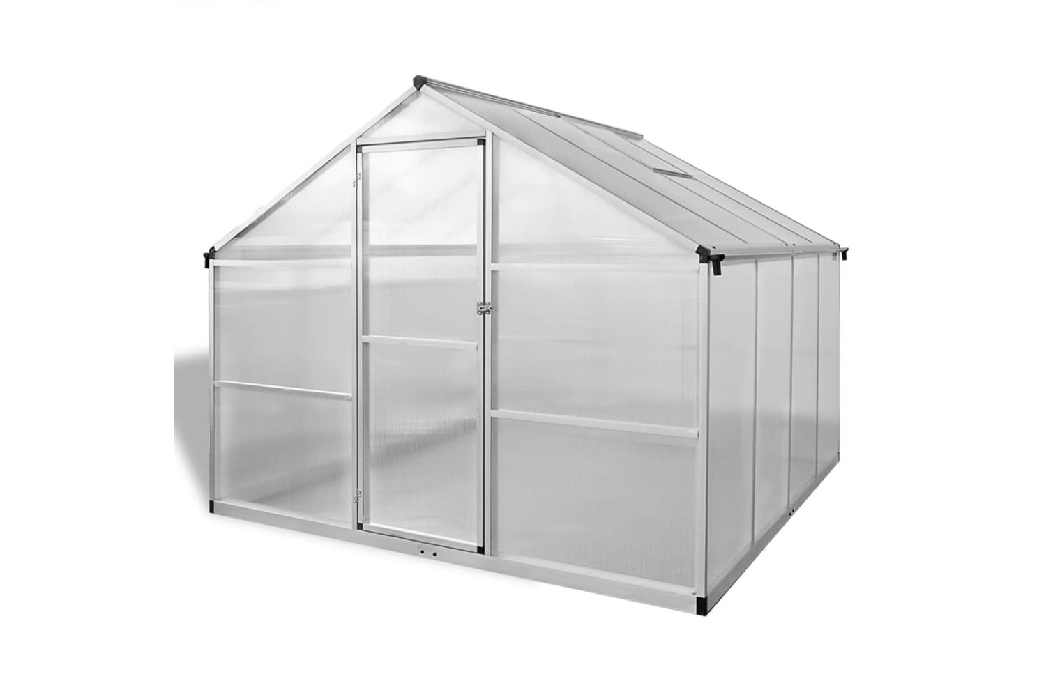 Vidaxl Reinforced Aluminium Greenhouse With Base Frame 6.05 MÂ²-2