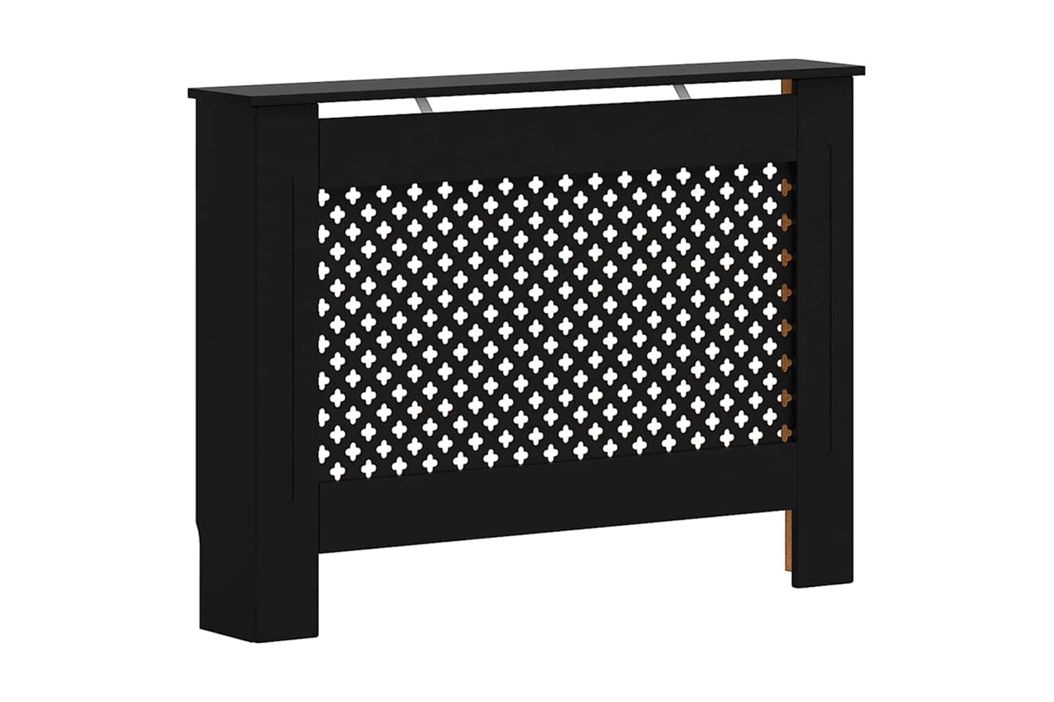 vidaXL Radiator Cover Black 112x19x81.5cm Mdf