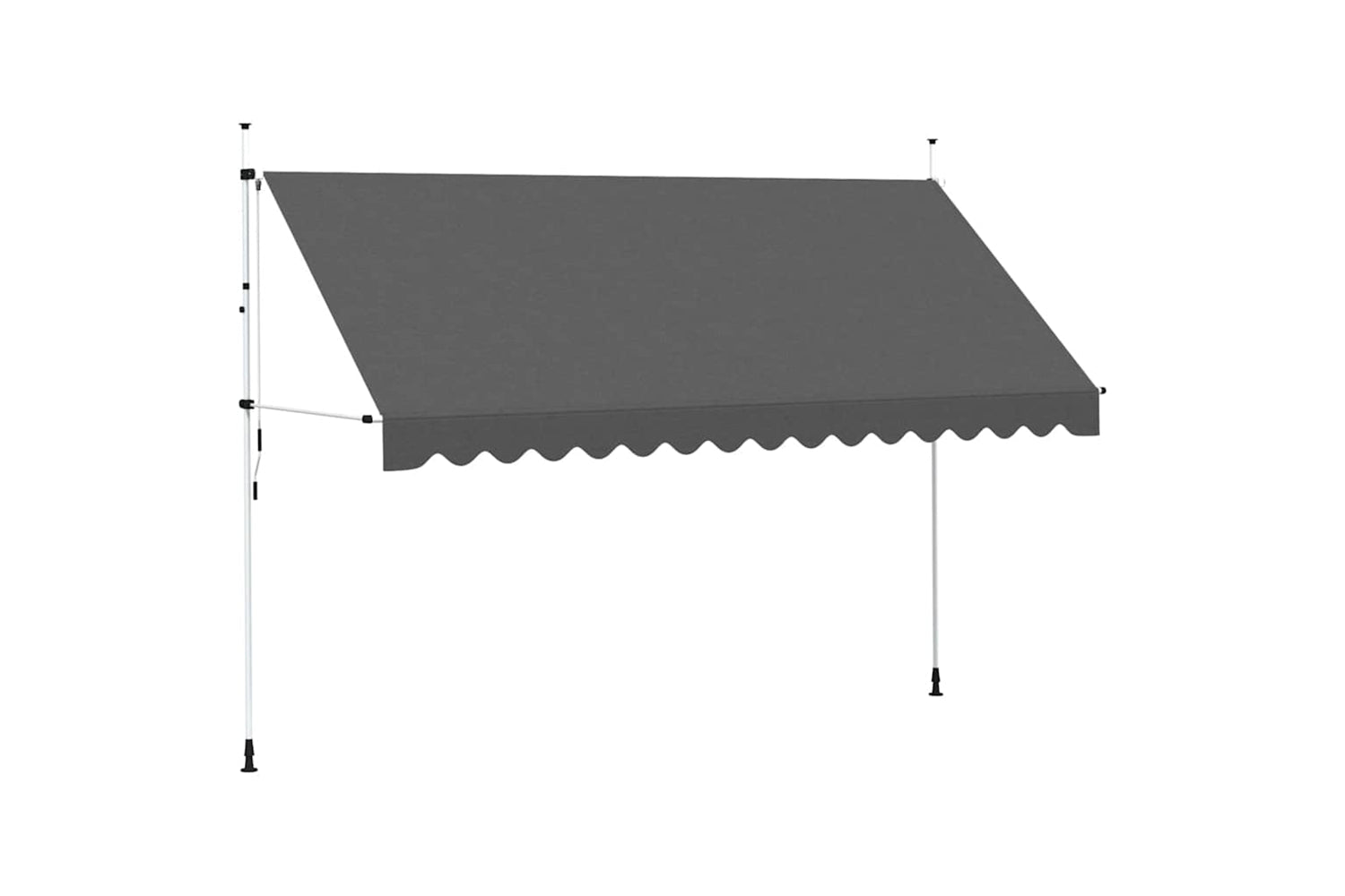vidaXL 143692 Manual Retractable Awning 400cm Anthracite