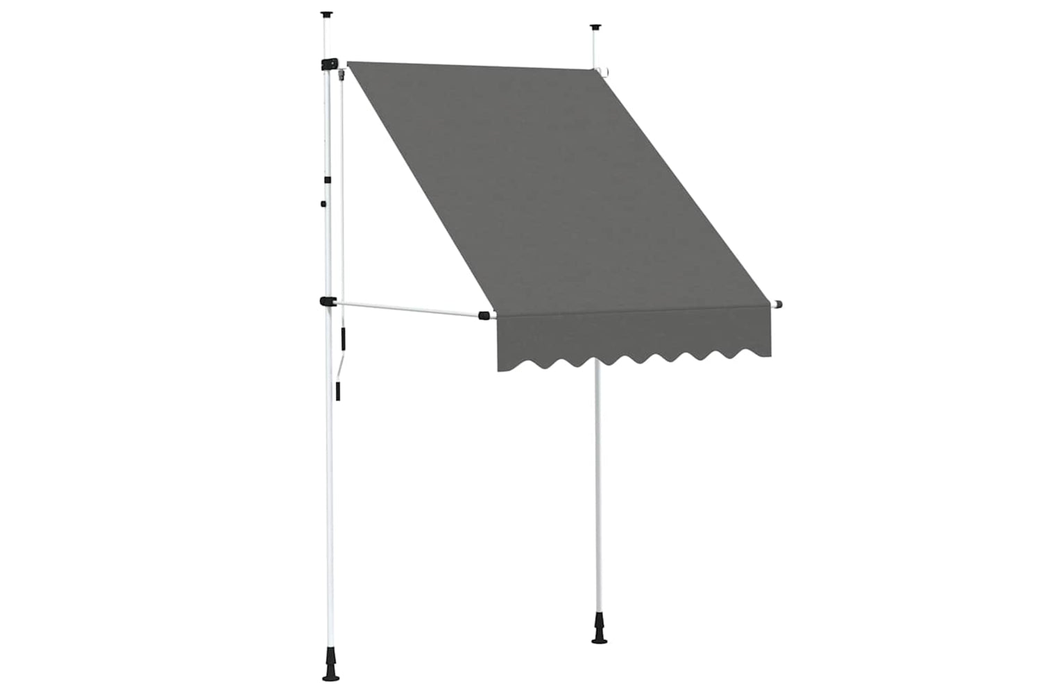 vidaXL 143687 Manual Retractable Awning 150cm Anthracite