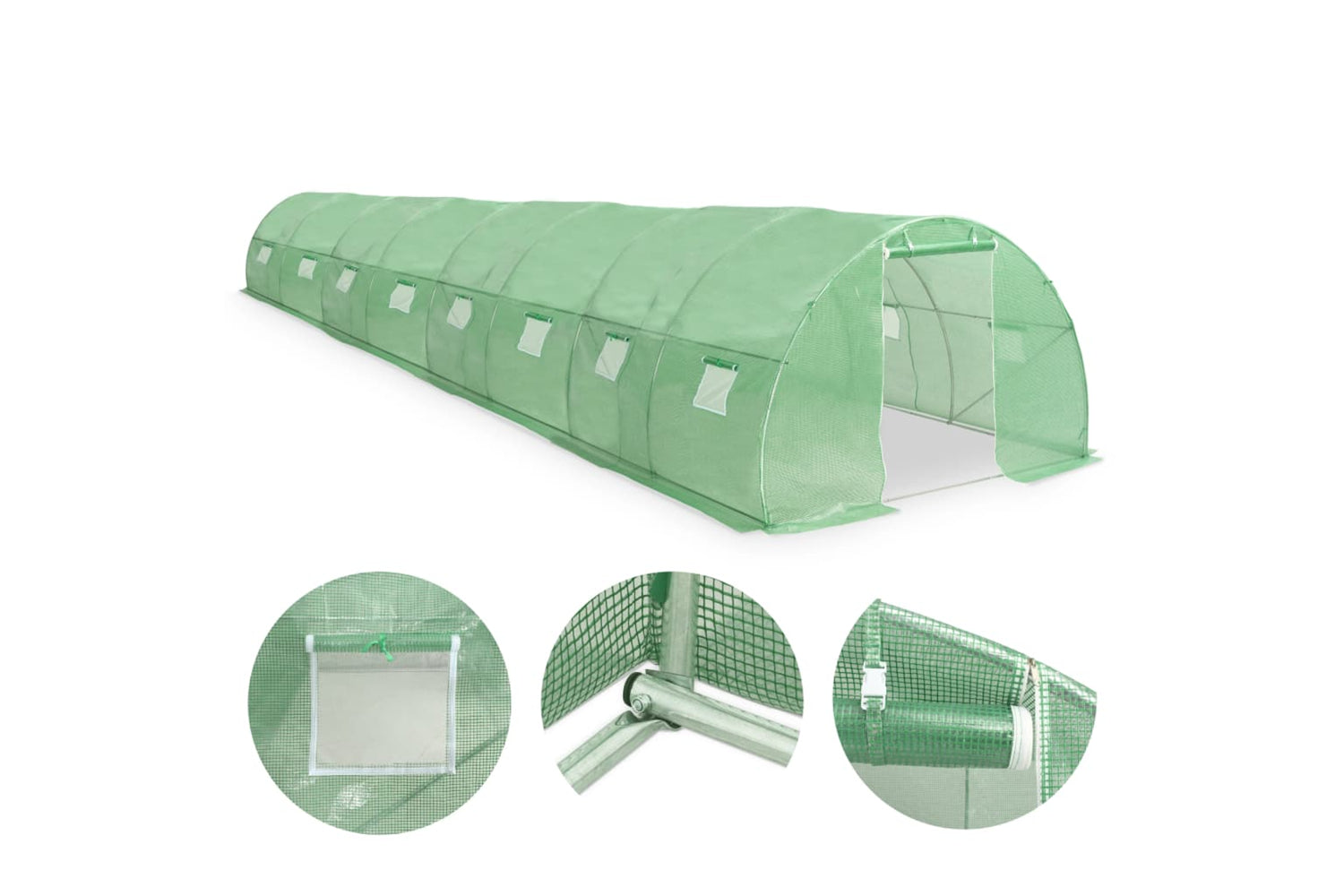 vidaXL 45538 Greenhouse 36mÂ² 1200x300x200cm