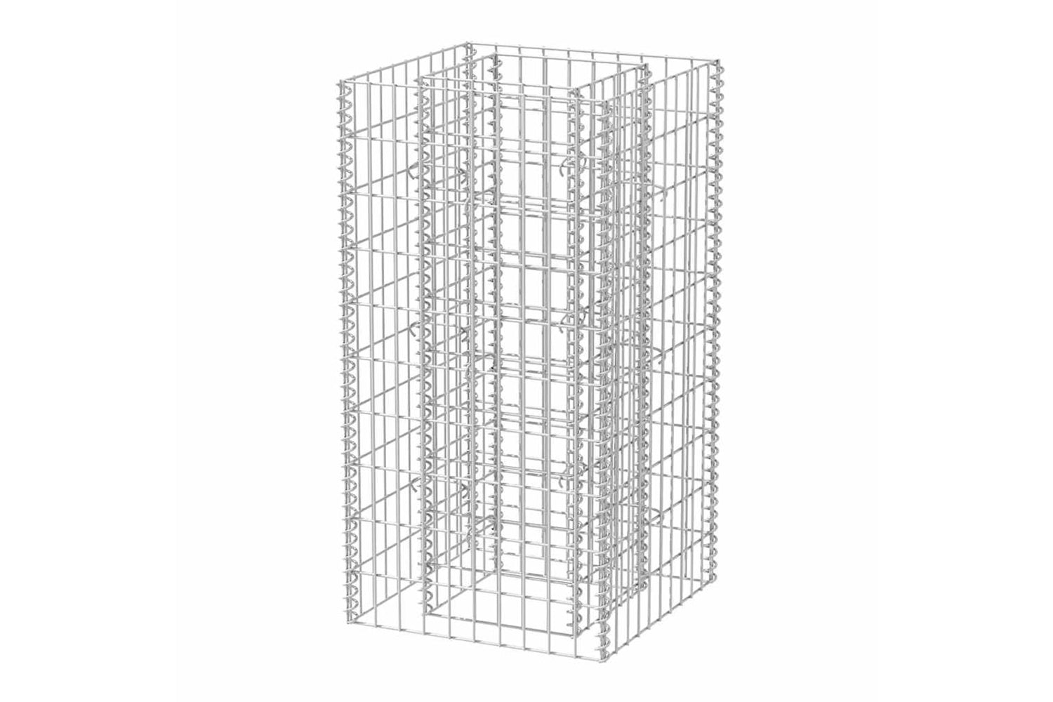 vidaXL 142557 Gabion Raised Bed Steel 50x50x100cm