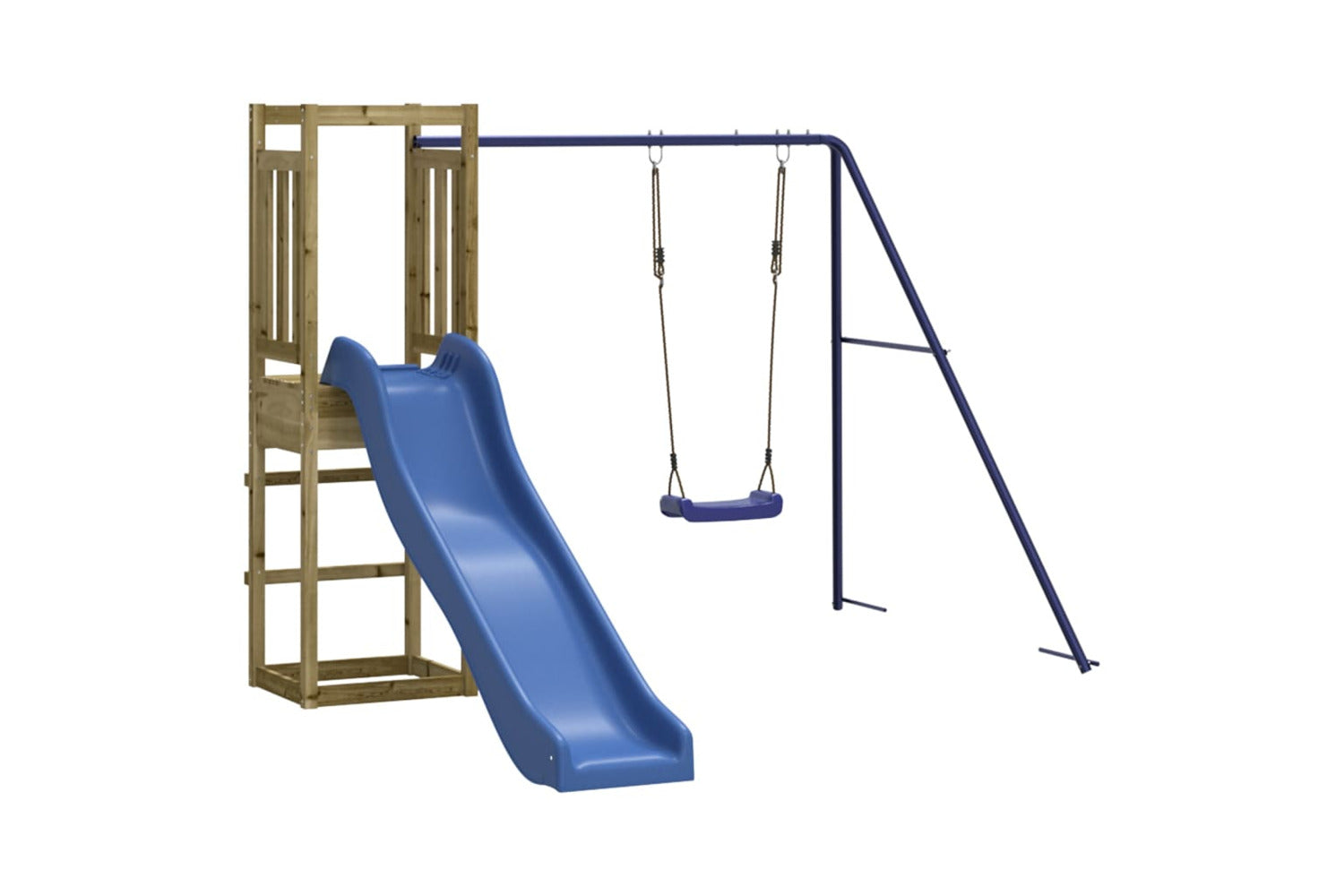 Vidaxl 3155956 Playhouse With Slide Swing Impregnated Wood Pine-2