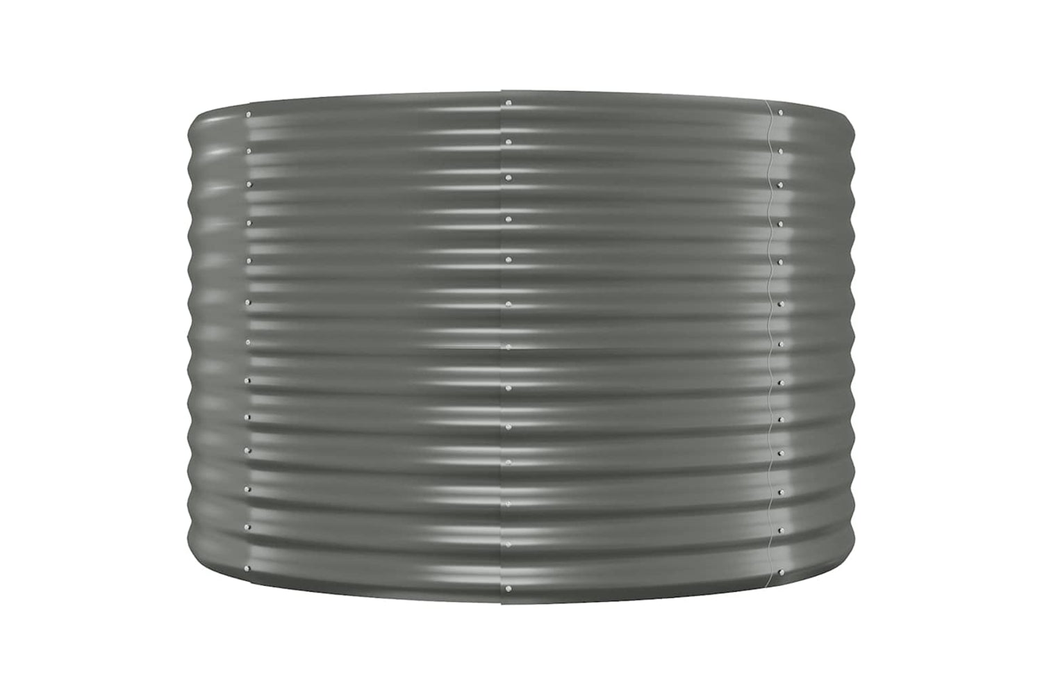vidaXL 319054 Garden Raised Bed Powder-coated Steel 100x100x68cm Grey-2
