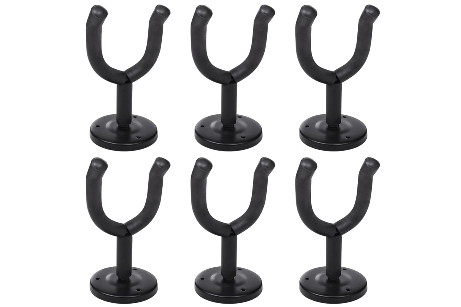 vidaXL 70035 Guitar Wall Mount Hanger Set 6 Pcs