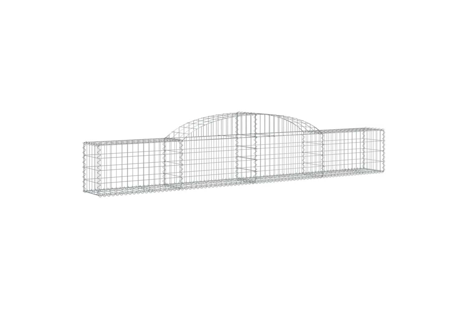 vidaXL 153502 Arched Gabion Basket 300x30x40/60cm Galvanised Iron