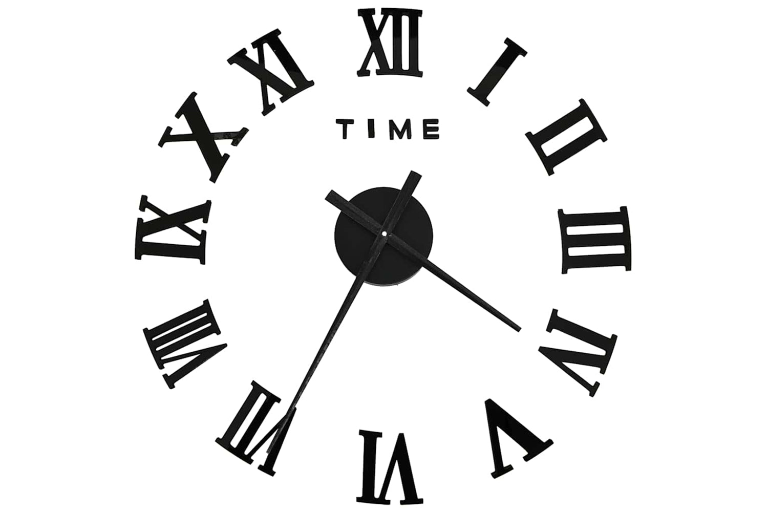 Vidaxl 325159 3D Wall Clock Modern Design 100 cm | Black