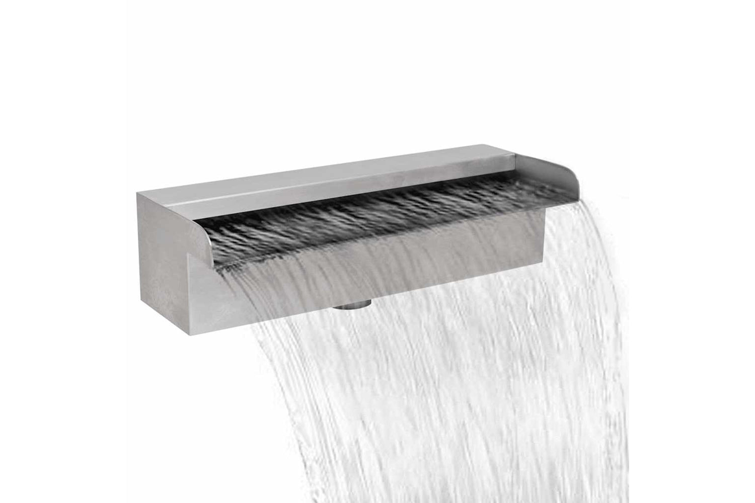 vidaXL 41665 Rectangular Waterfall Pool Fountain Stainless Steel 30cm