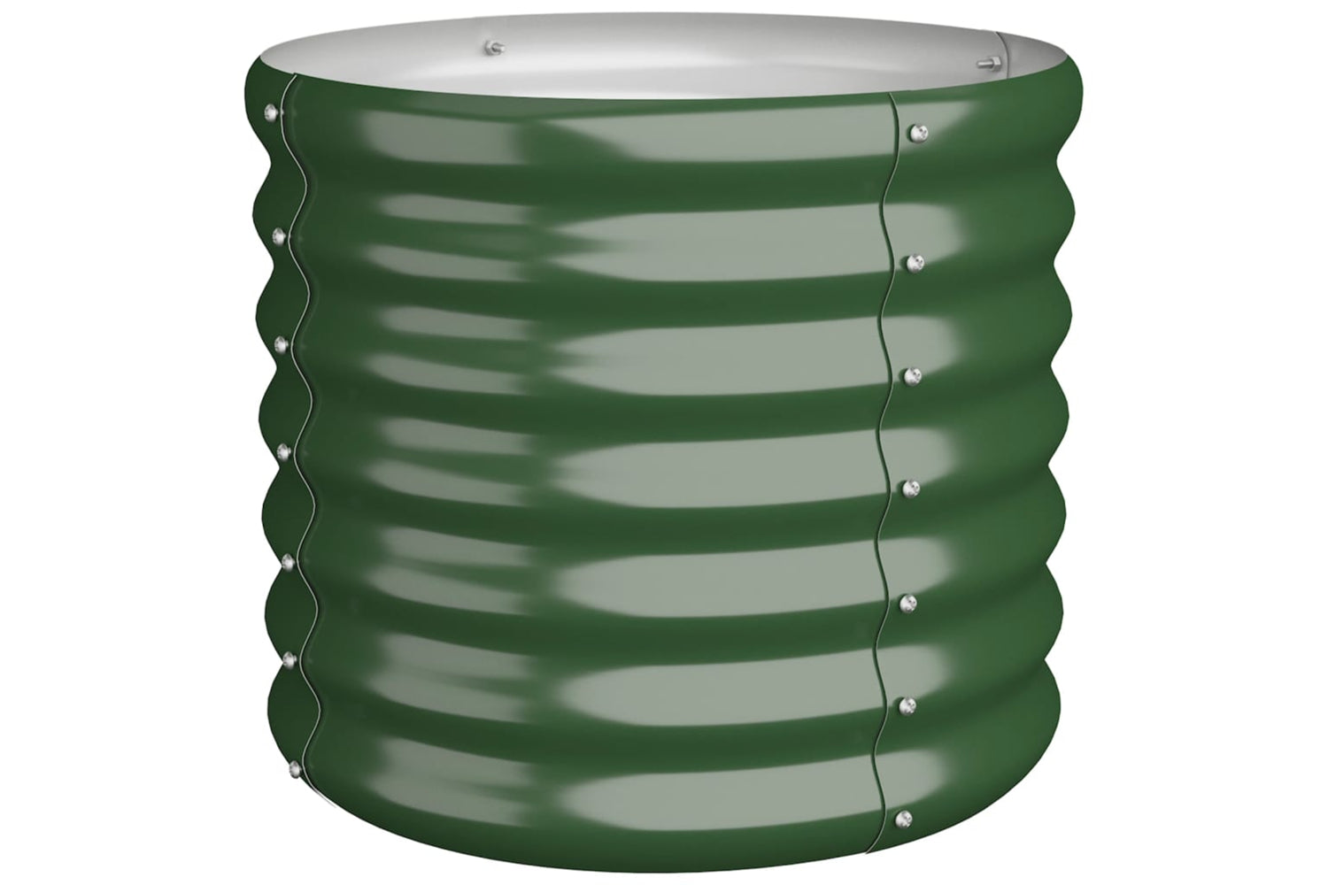 vidaXL 318843 Garden Planter Powder-coated Steel 40x40x36cm Green