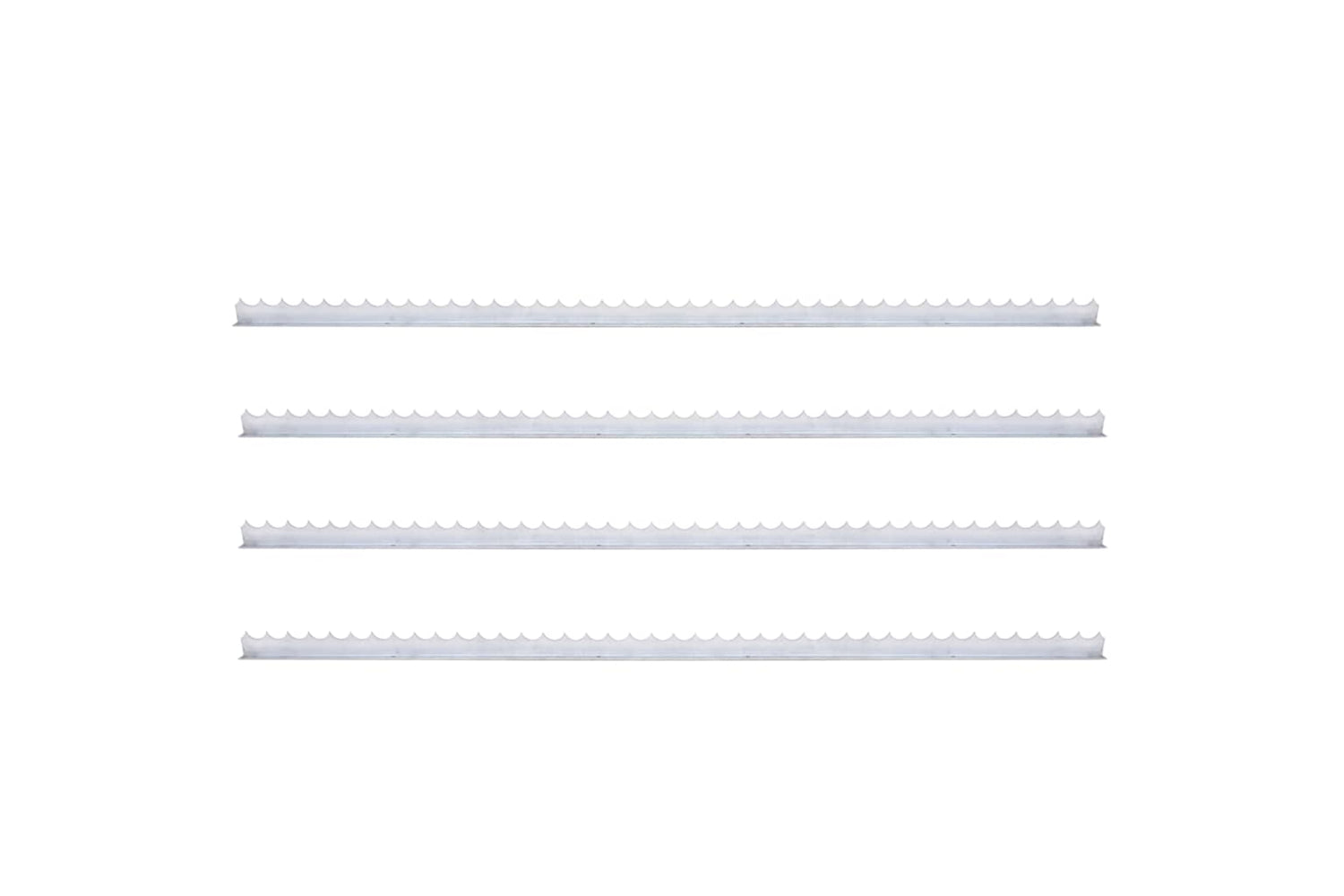 Vidaxl 145769 Wall Spikes 4 Pcs 1 M Galvanised Steel