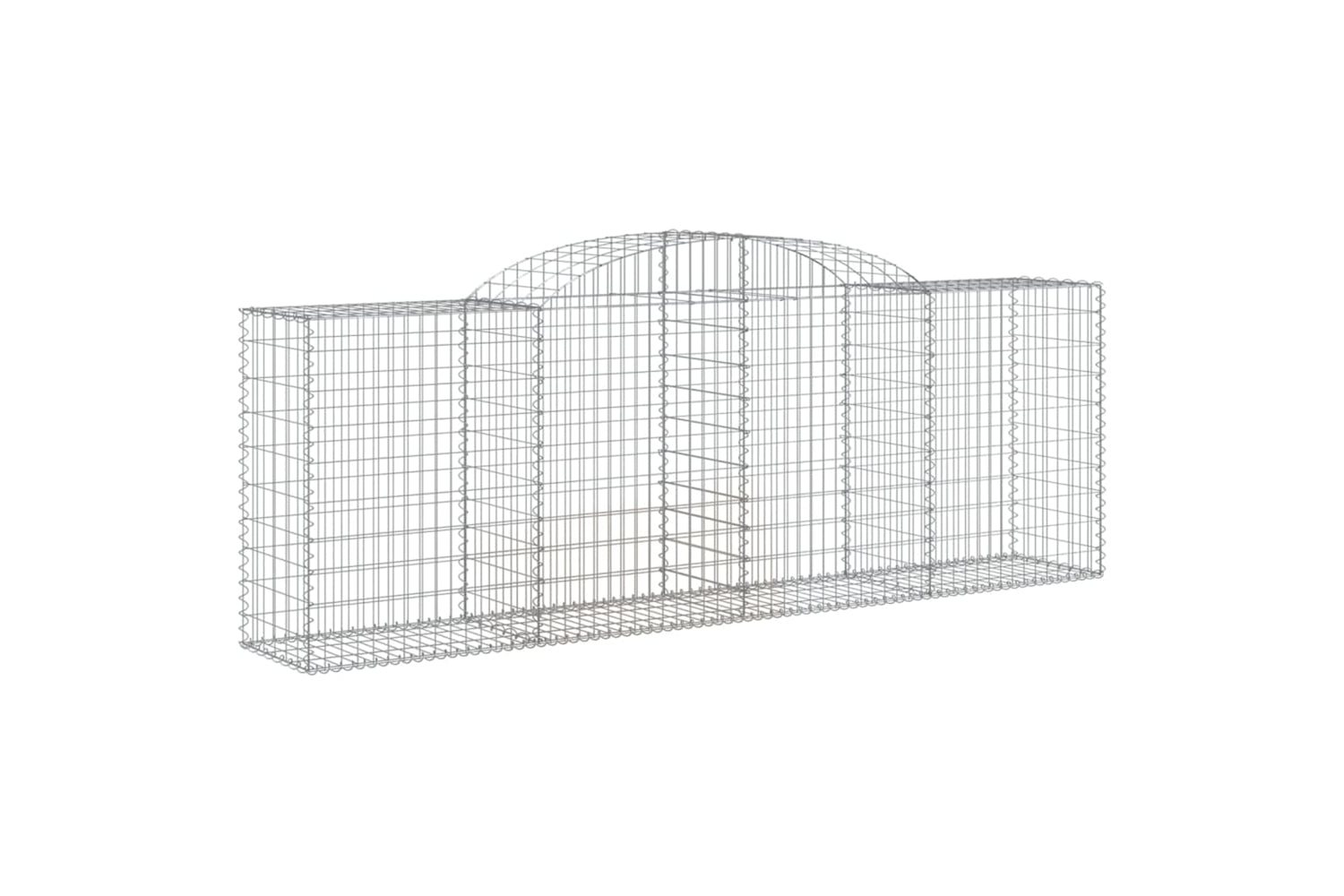 vidaXL 153515 Arched Gabion Basket 300x50x100/120cm Galvanised Iron