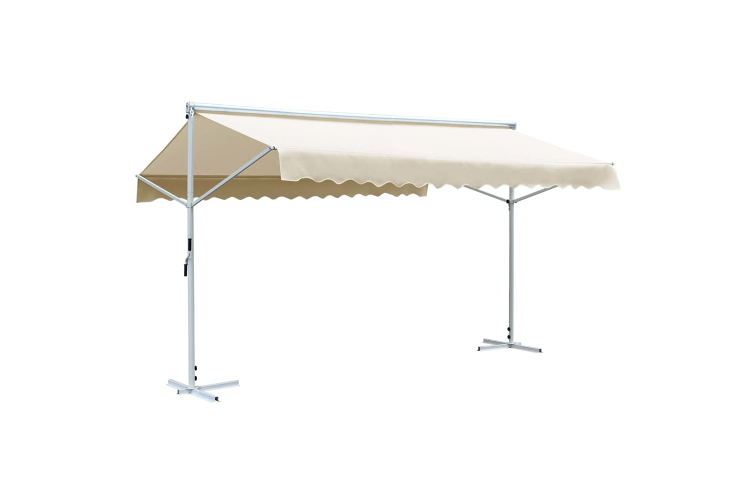 vidaXL 145883 Free Standing Awning 500x300cm Cream