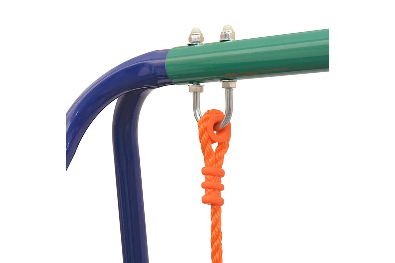 Vidaxl 2-in-1 Single Swing And Toddler Swing Orange-8