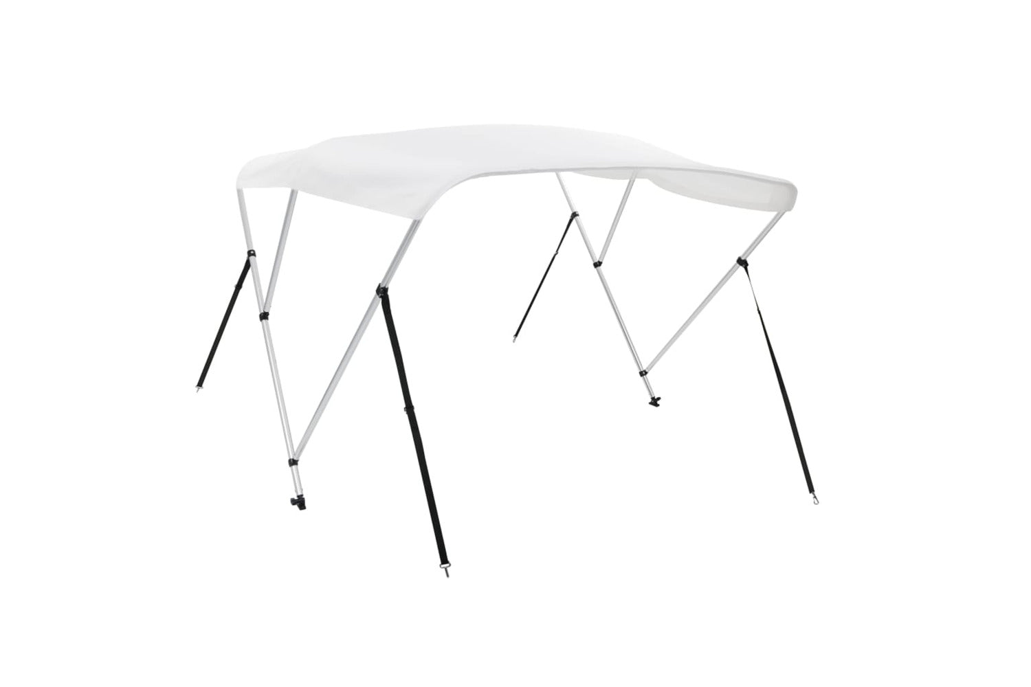 vidaXL 92362 3 Bow Bimini Top White 183x196x137cm-4