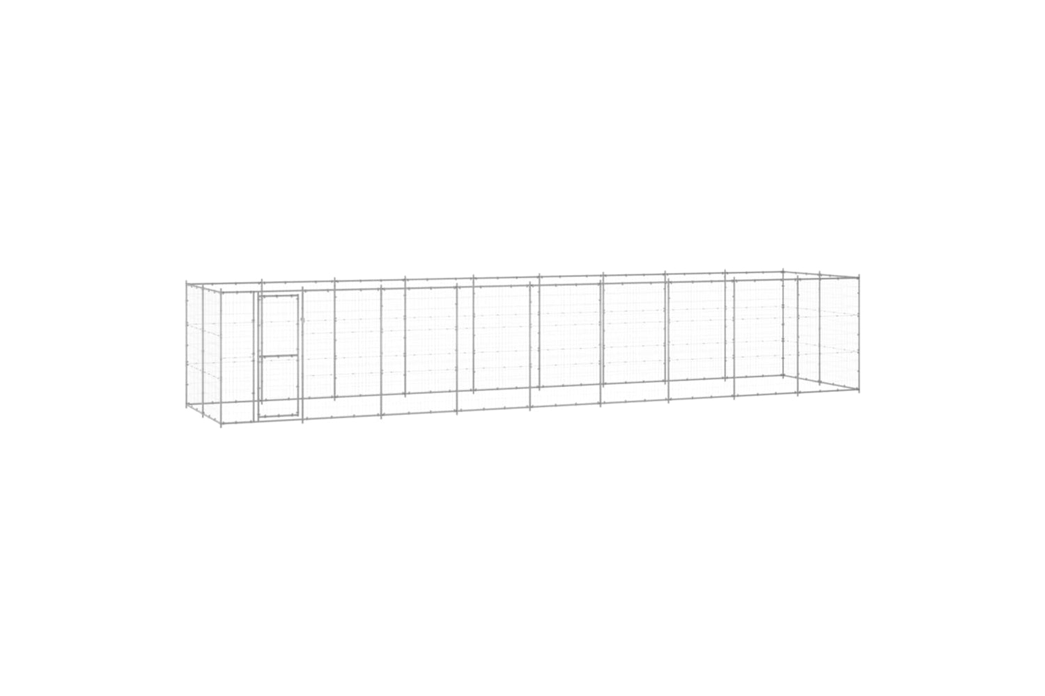 Vidaxl 3082311 Outdoor Dog Kennel Galvanised Steel 21.78 M2