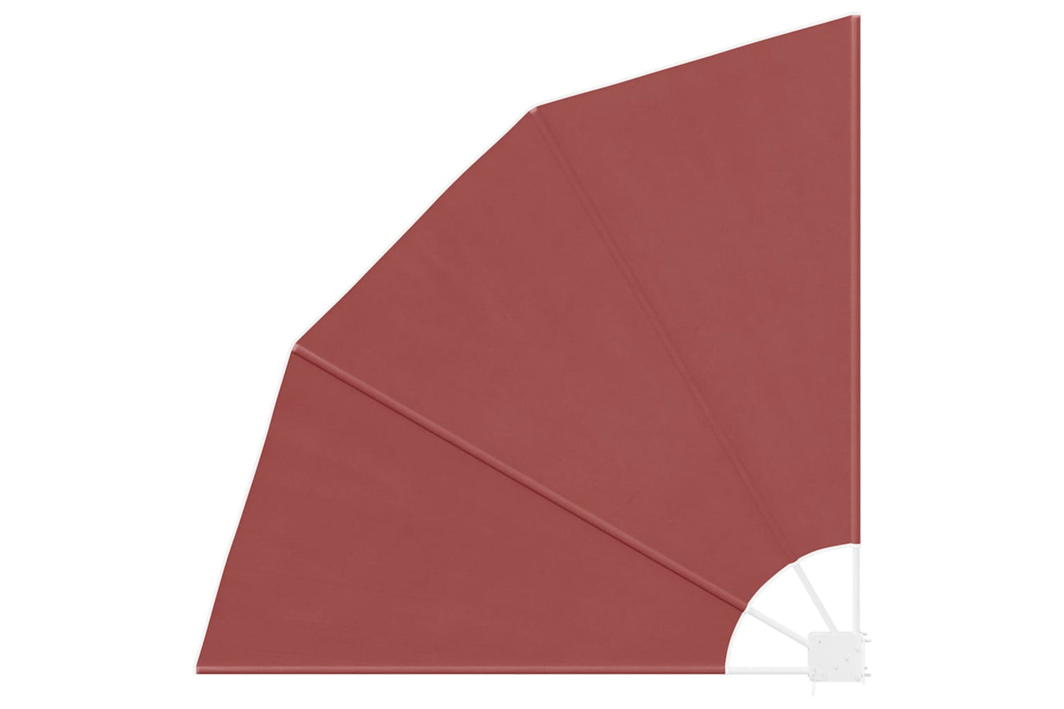 vidaXL 41581 Collapsible Balcony Side Awning Terracotta 140x140cm