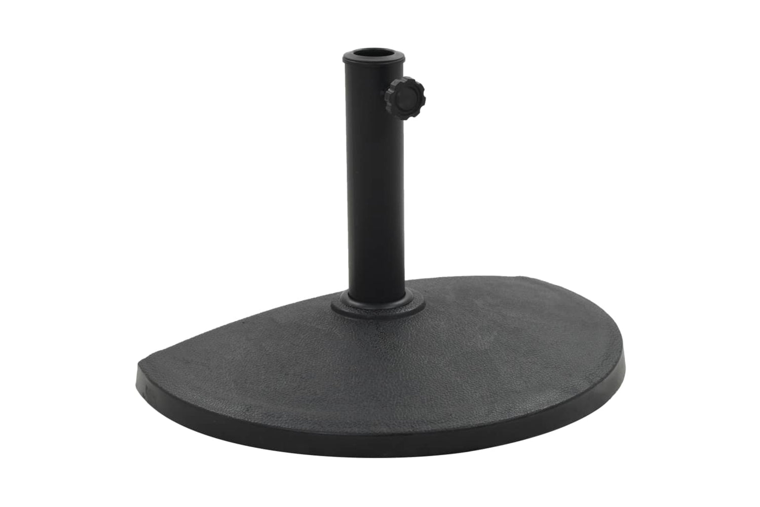 Vidaxl 45198 Parasol Base Half Round Polyresin 9 Kg Black