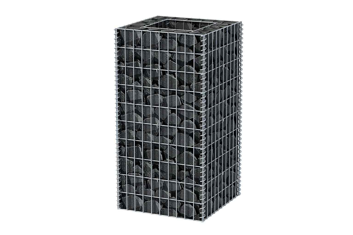 vidaXL 142557 Gabion Raised Bed Steel 50x50x100cm-2