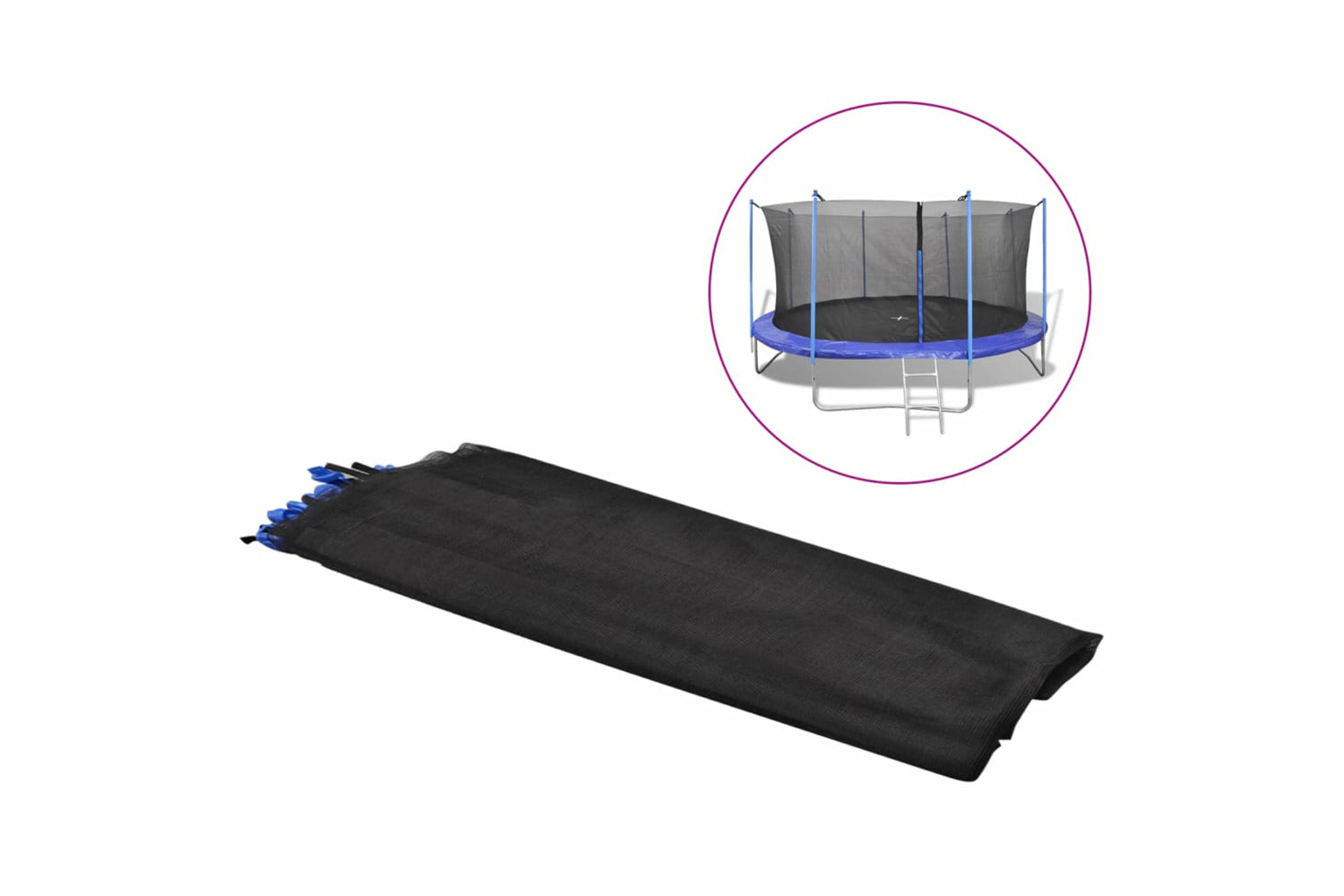 Vidaxl 142099 Safety Net  For 3.96 M Round Trampoline-2