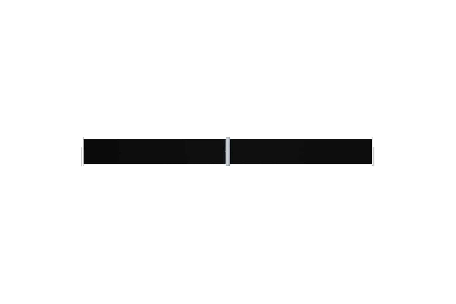 vidaXL Retractable Side Awning Black 117x1200cm