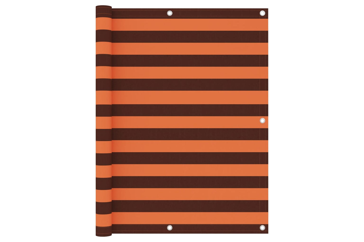 vidaXL 134934 Balcony Screen Orange And Brown 120x500cm Oxford Fabric