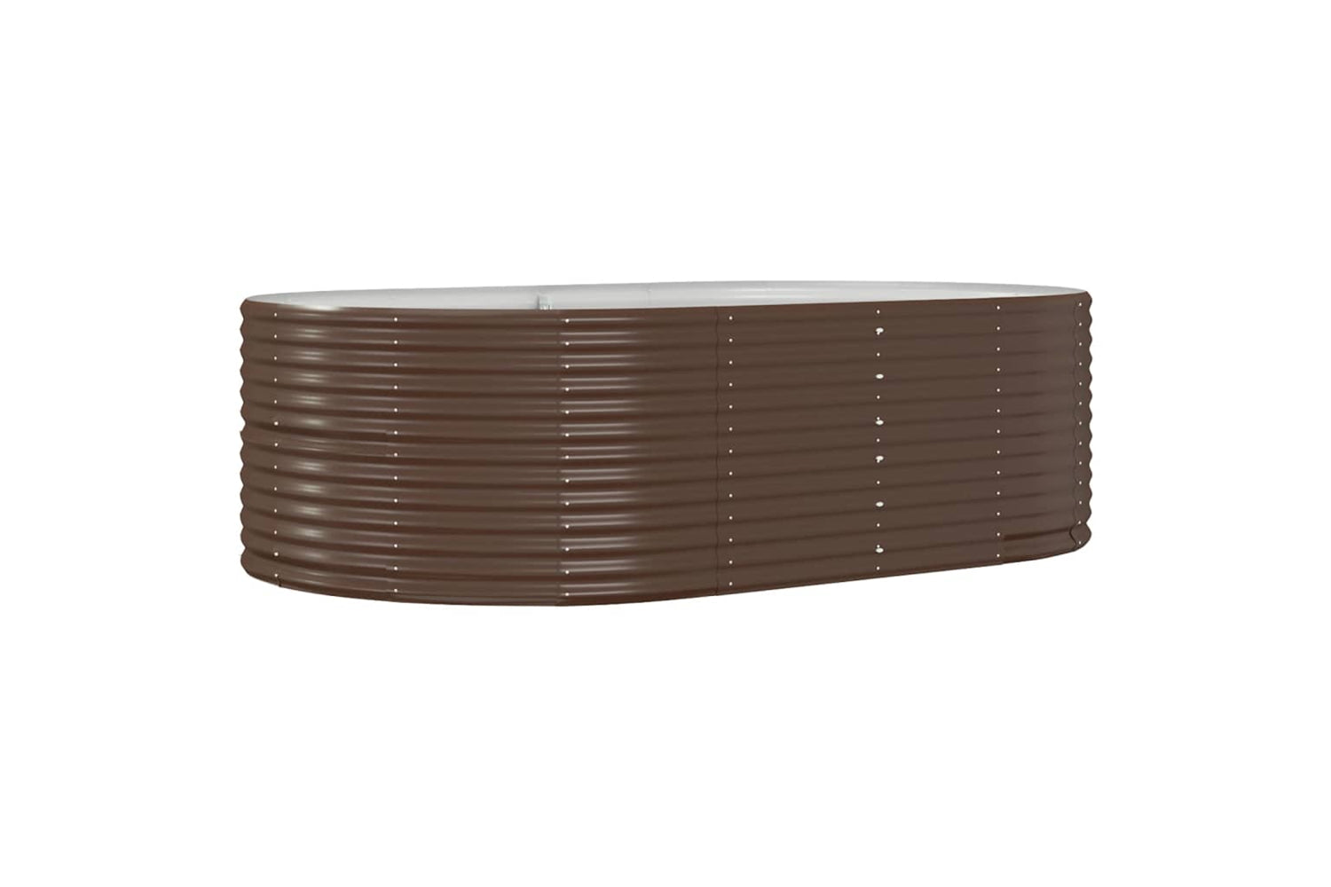 vidaXL 319095 Garden Raised Bed Brown 212x140x68cm Powder-coated Steel
