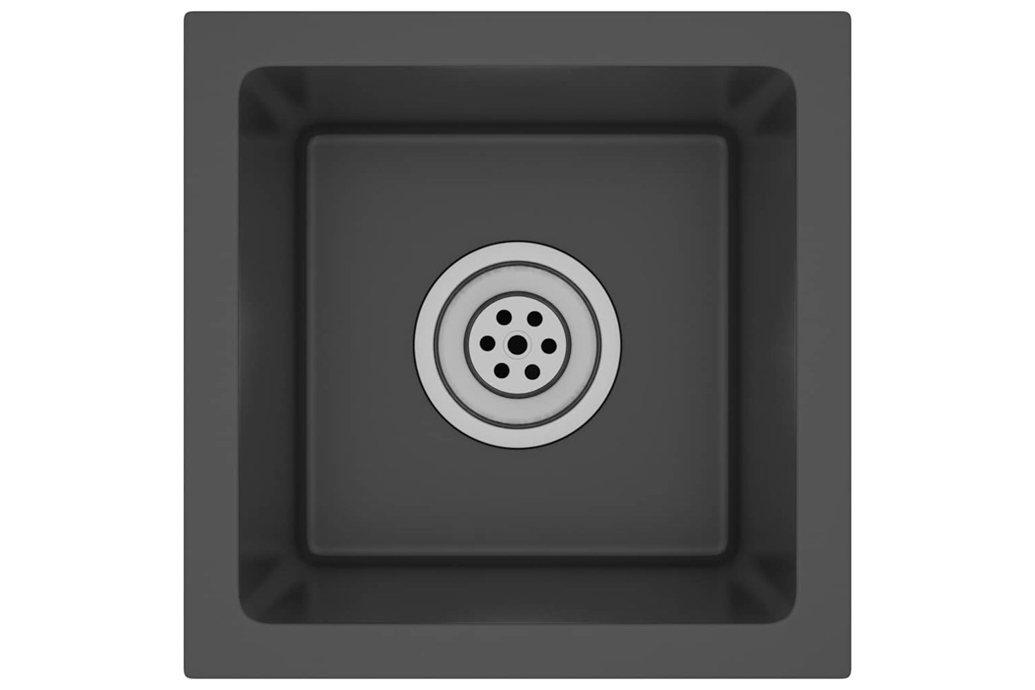 Vidaxl 51499 Handmade Kitchen Sink Black Stainless Steel