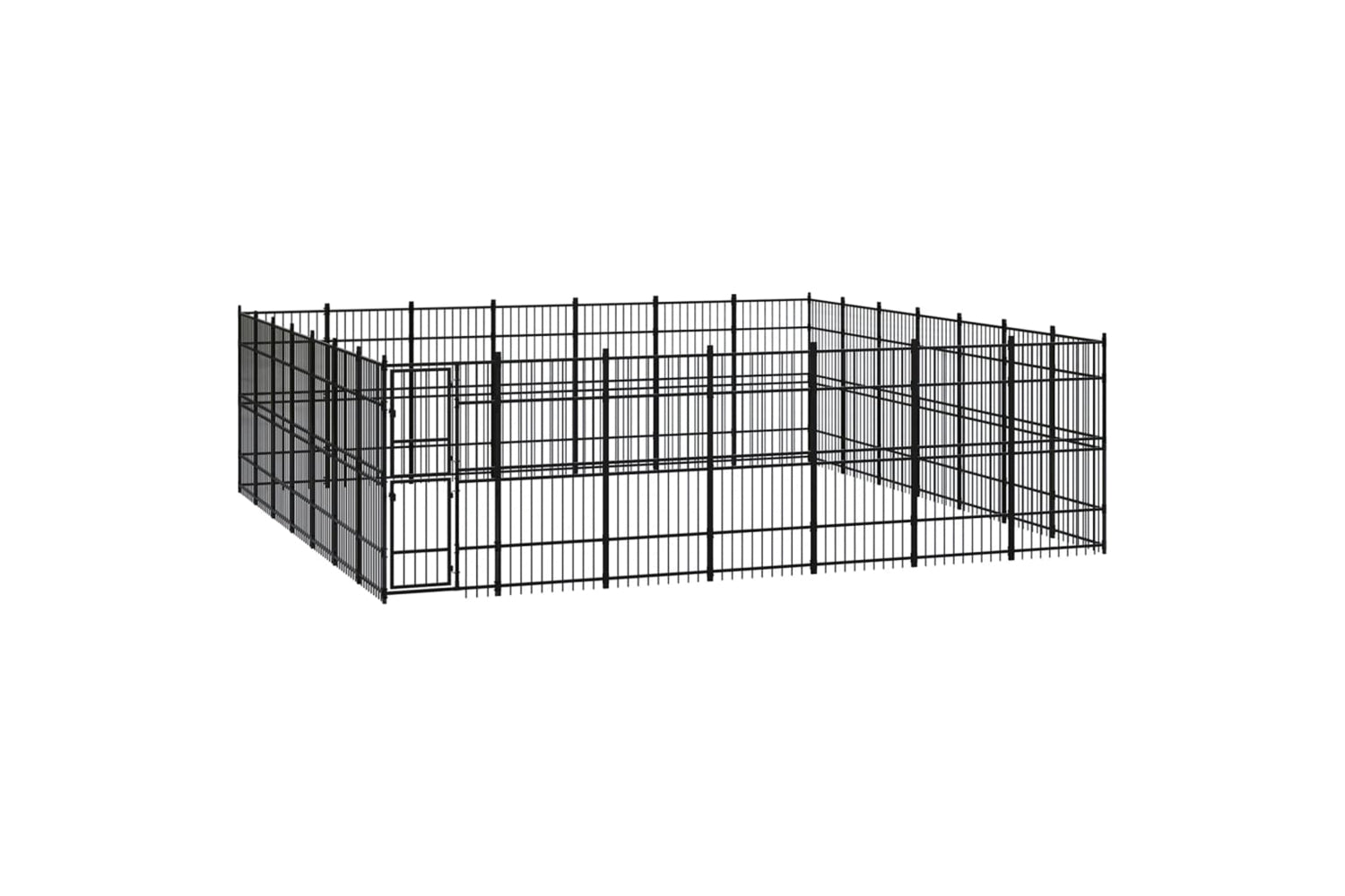 Vidaxl 3098000 Outdoor Dog Kennel Steel 45.16 M2