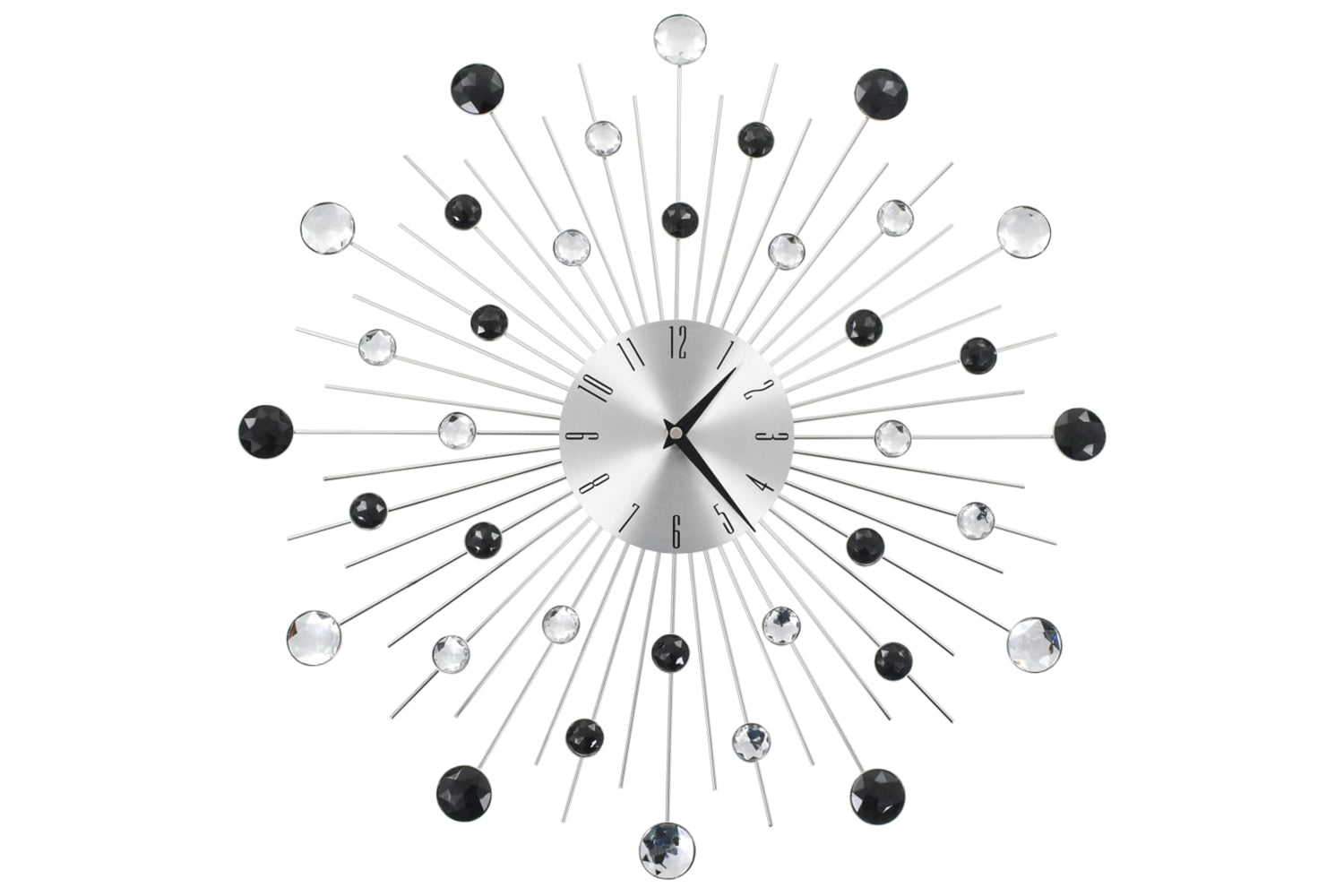 Vidaxl 50641 Wall Clock Modern Design 50 cm | Silver