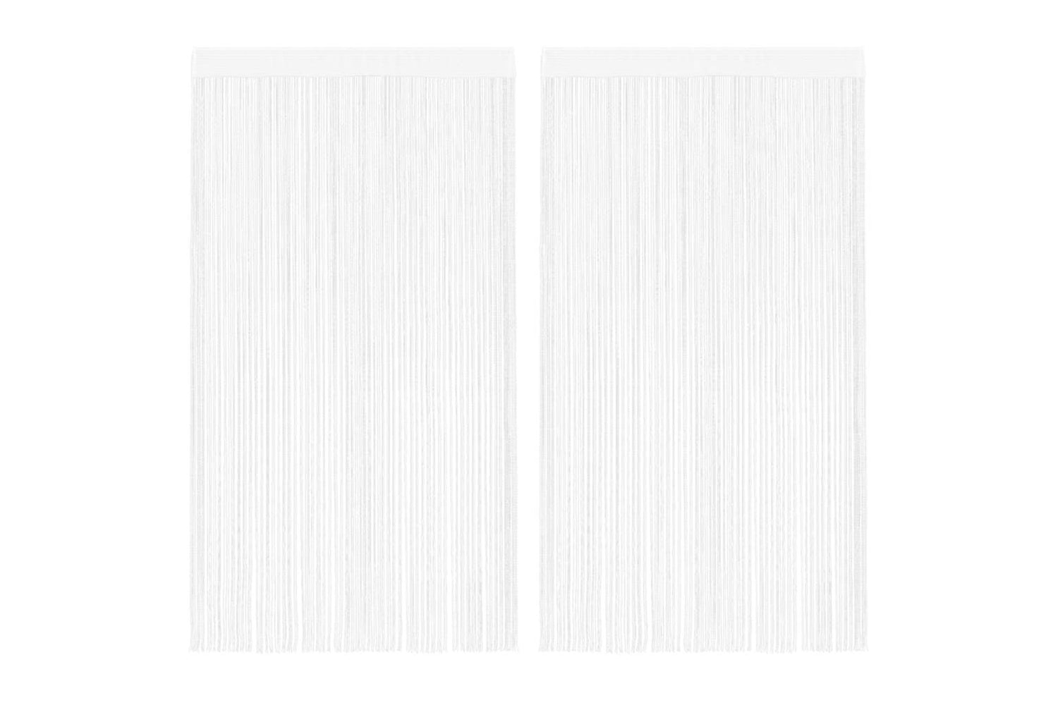 vidaXL 132398 String Curtains 2 Pcs 100x250cm White