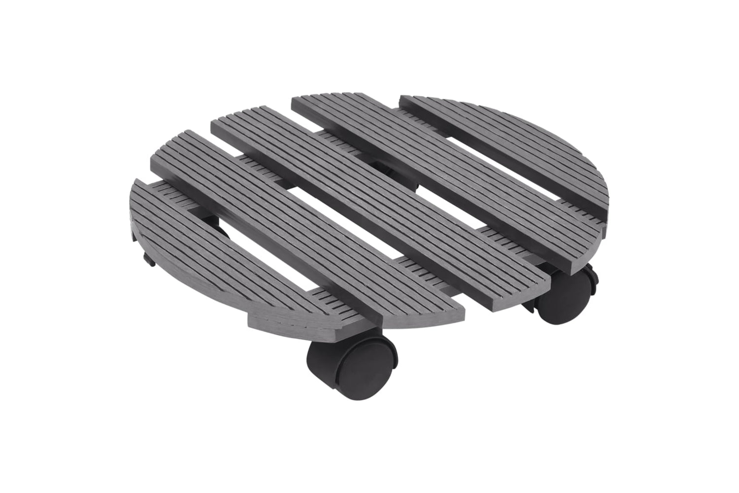 vidaXL 3143924 Plant Trolleys 4 Pcs Grey ÃƒÂƒÃ‚Â˜30x7,5cm Wpc-2