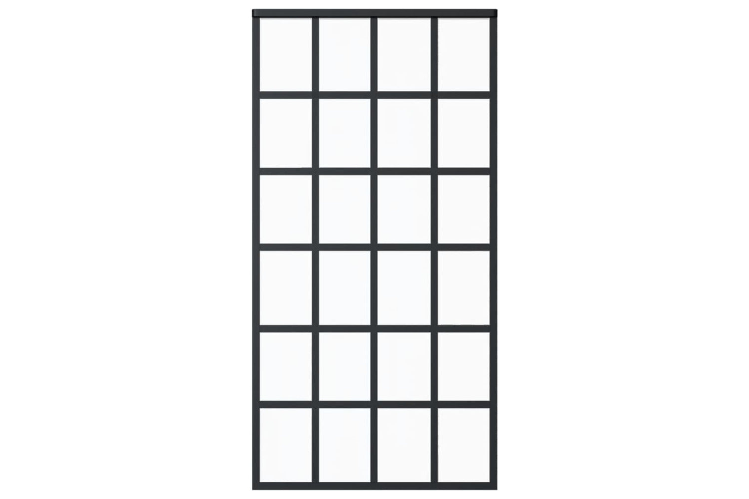 vidaXL 151022 Sliding Door Esg Glass And Aluminium 102x205cm Black-2