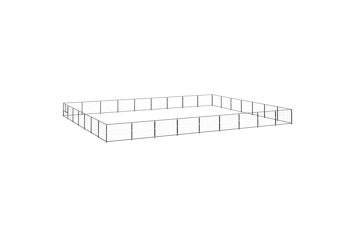 Vidaxl 3082181 Dog Kennel Black 63 M2 Steel