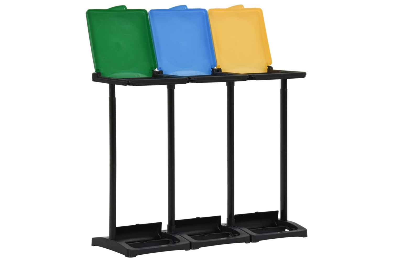 Vidaxl 340989 Bin Bag Stands With Lid 240-330 L Multicolour Pp-3