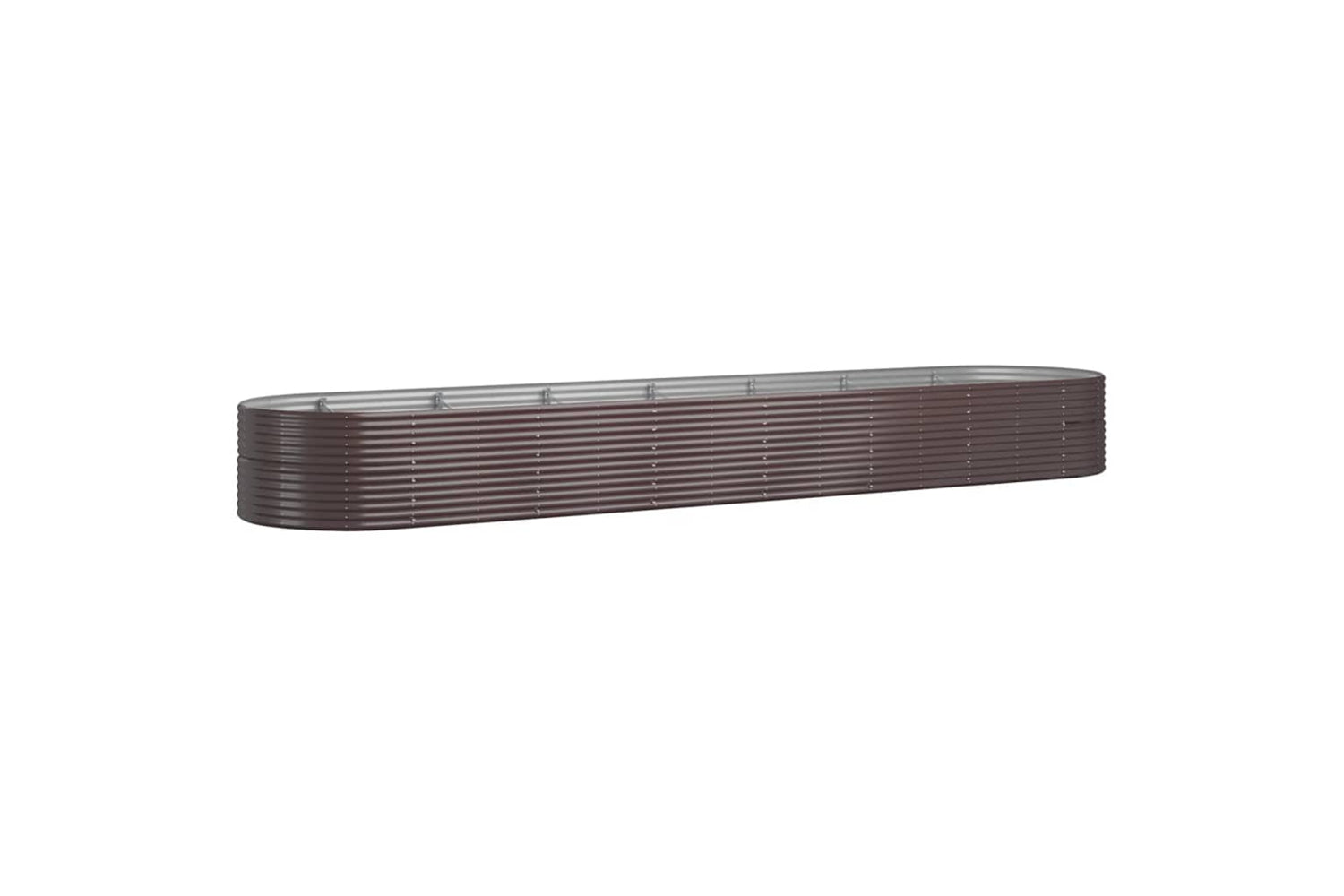 vidaXL 319120 Garden Raised Bed Powder-coated Steel 584x140x68cm Brown