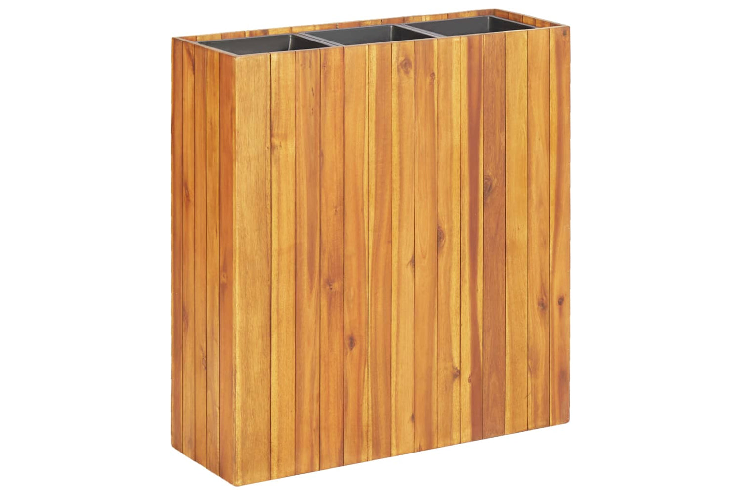 Vidaxl 46573 Garden Raised Bed With 3 Pots Solid Acacia Wood