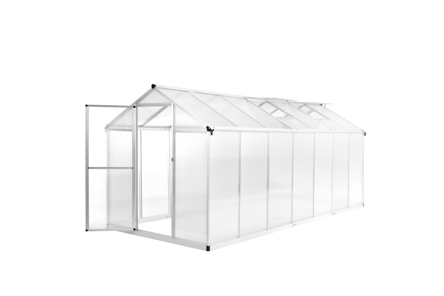 Vidaxl Greenhouse Aluminium 421x190x195 Cm 15.6 MÂ³