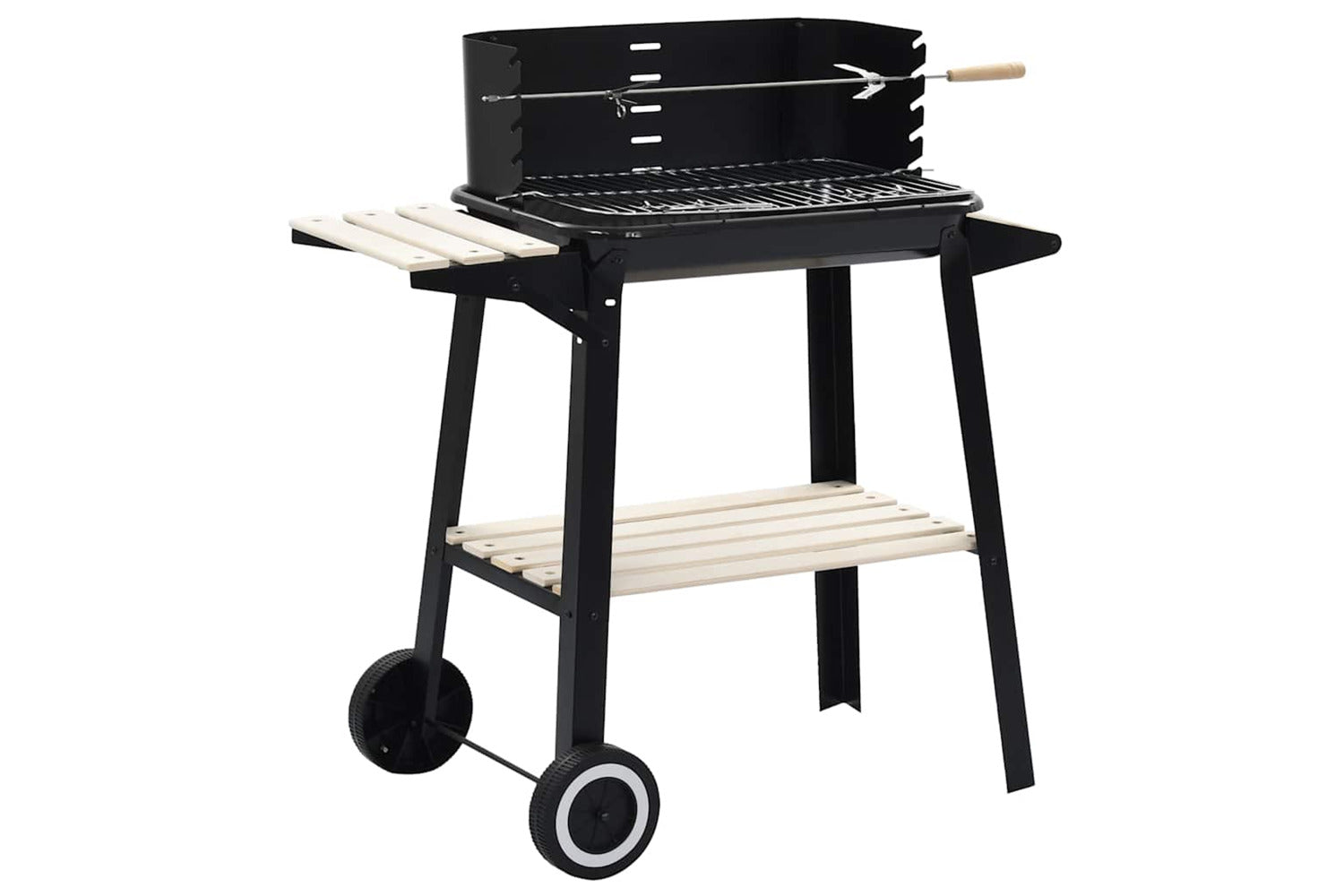 Vidaxl Charcoal Bbq Stand With Wheels-2