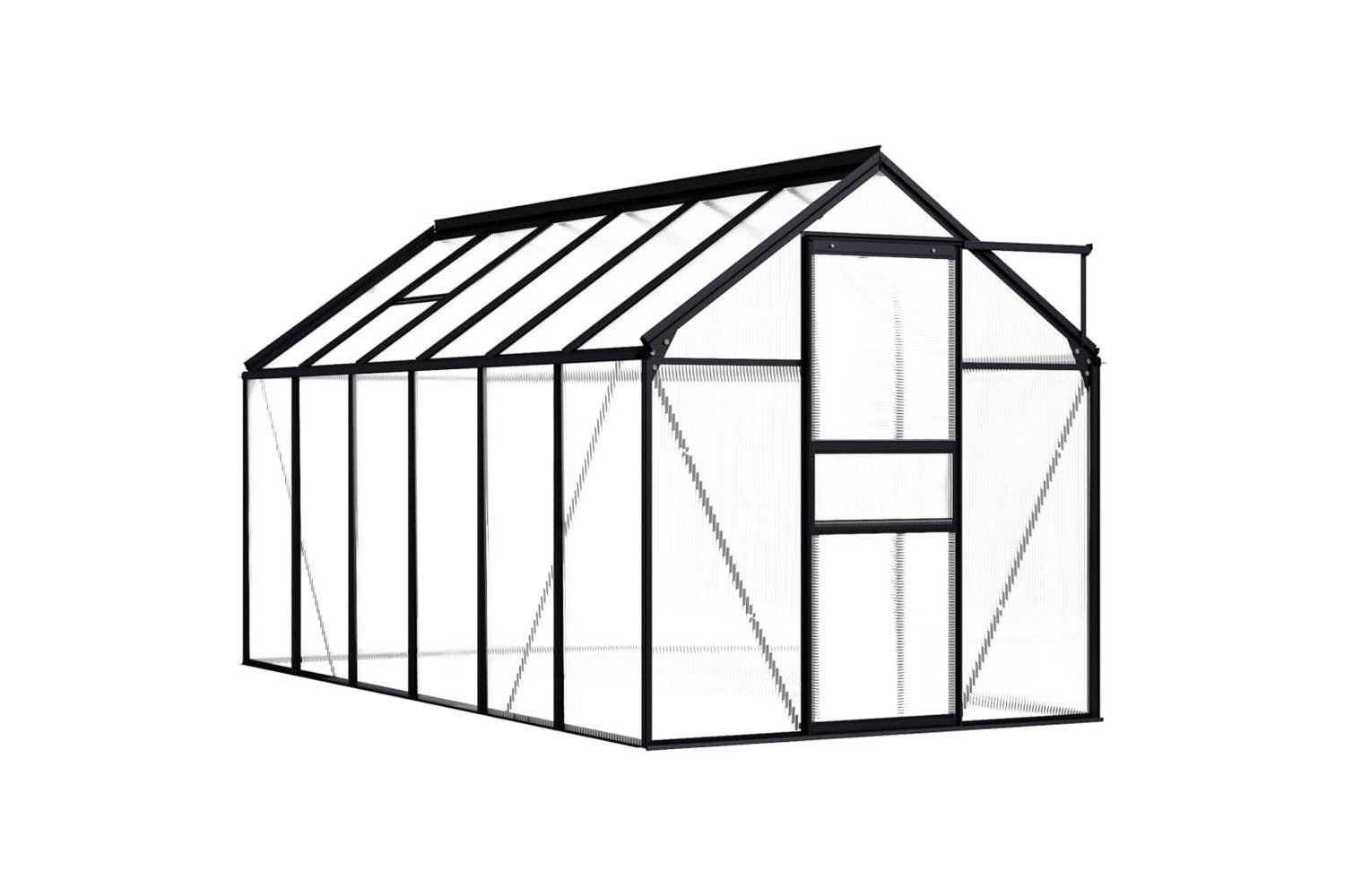 Vidaxl 48212 Greenhouse Anthracite Aluminium 7.03 Mâ²