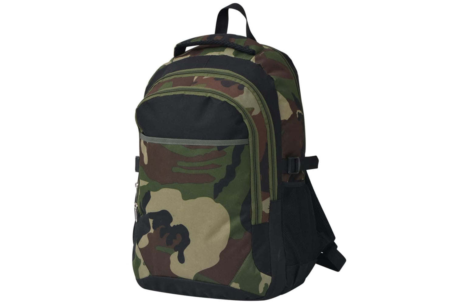 Vidaxl 91110 School Backpack 40 L Black And Camouflage-2
