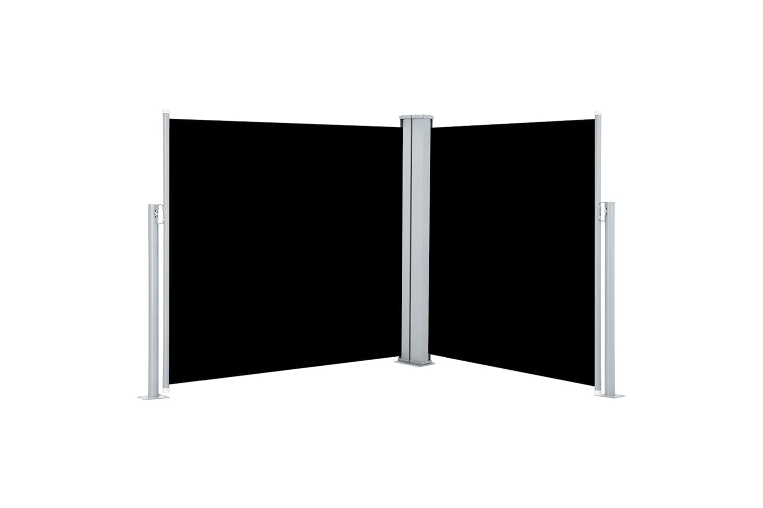 vidaXL 48448 Retractable Side Awning Black 120x600cm