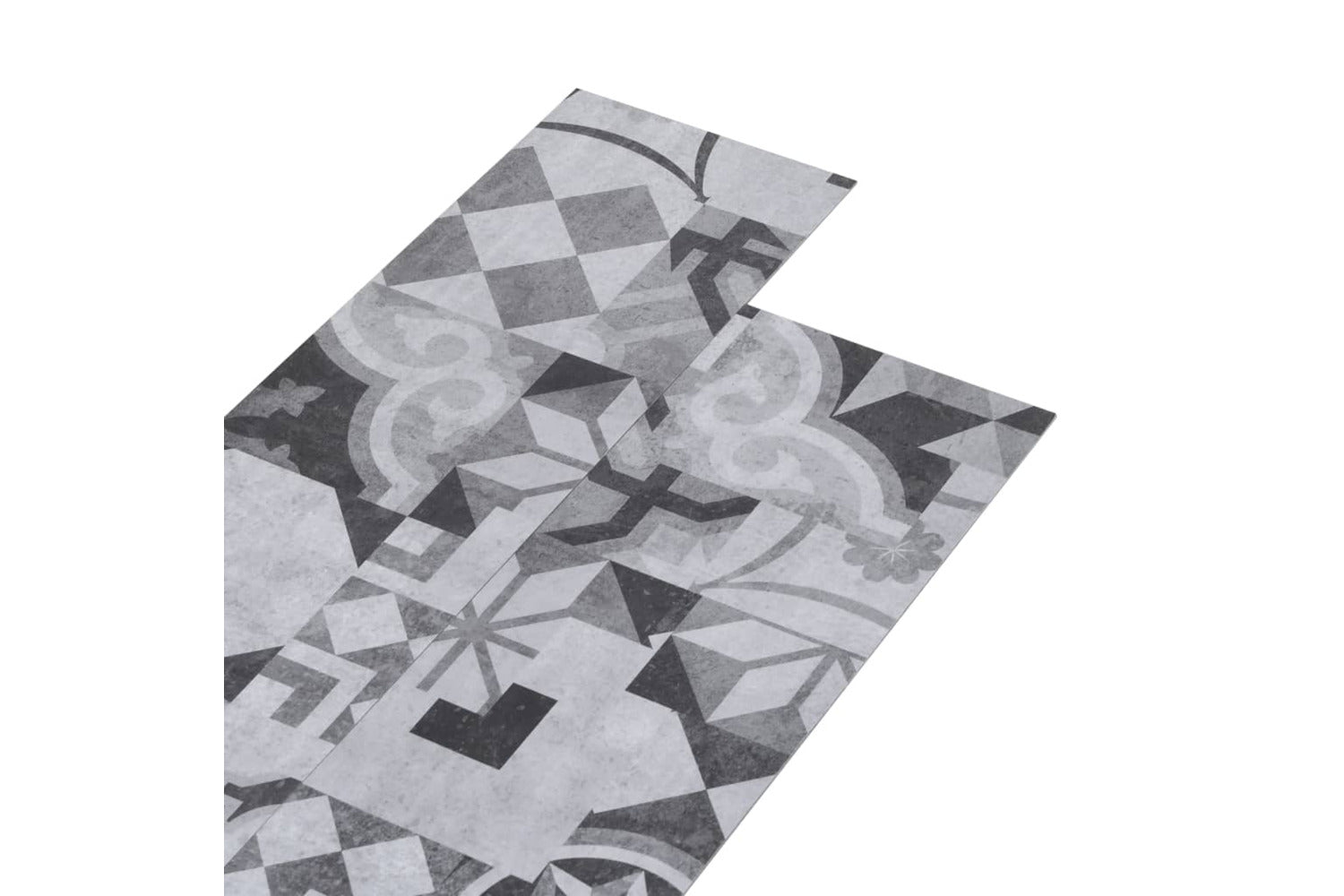 Vidaxl Non Self-adhesive Pvc Flooring Planks 5.26 MÂ² 2 Mm Grey Pattern-2