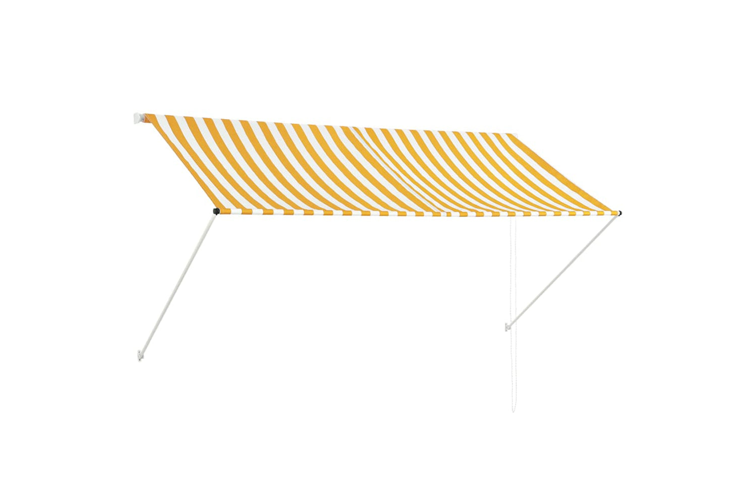 Vidaxl Retractable Awning 250x150 Cm Yellow And White