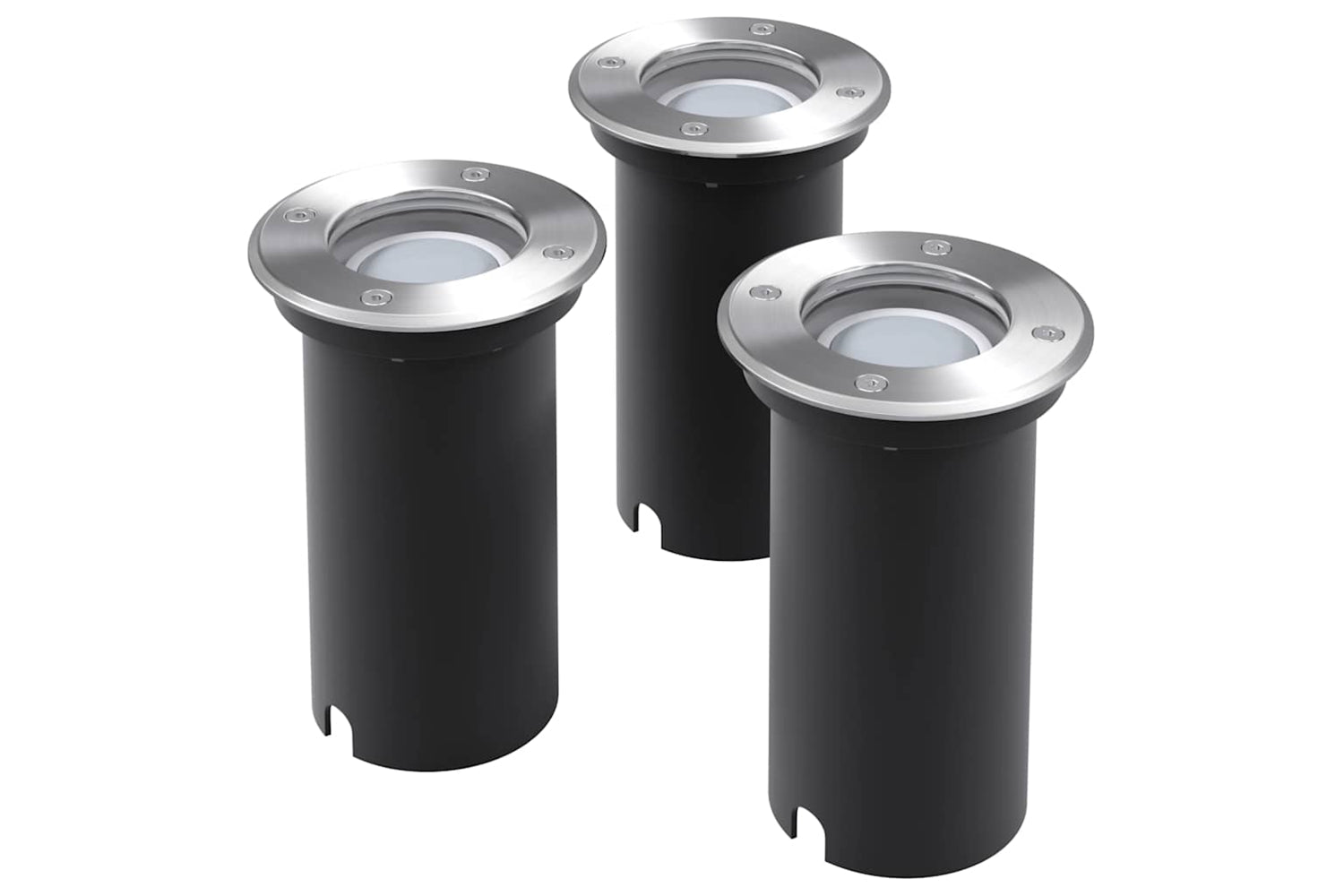 Vidaxl 42412 Outdoor Led Ground Lights 3 Pcs Round